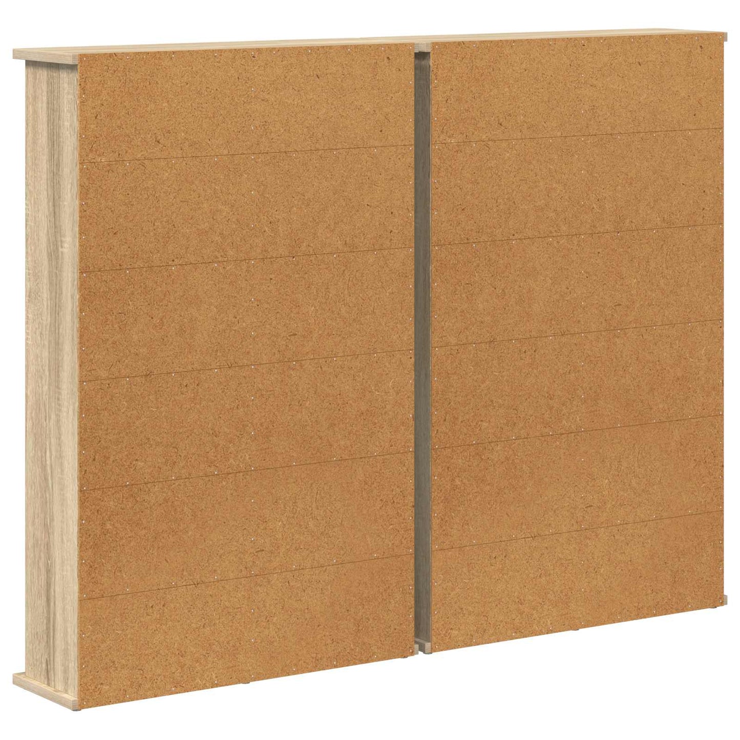 CD Cabinet 2 pcs Sonoma Oak 60 x 17 x 92 cm Engineered Wood