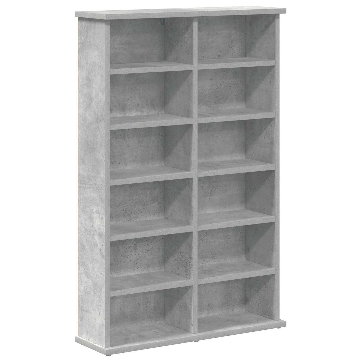 CD Cabinet 2 pcs Concrete Grey 60 x 17 x 92 cm Engineered Wood