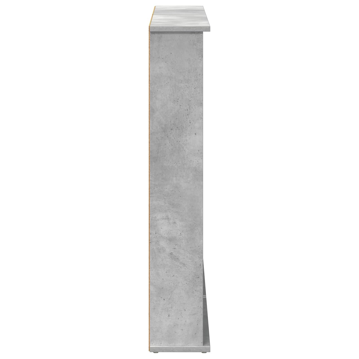 CD Cabinet 2 pcs Concrete Grey 60 x 17 x 92 cm Engineered Wood