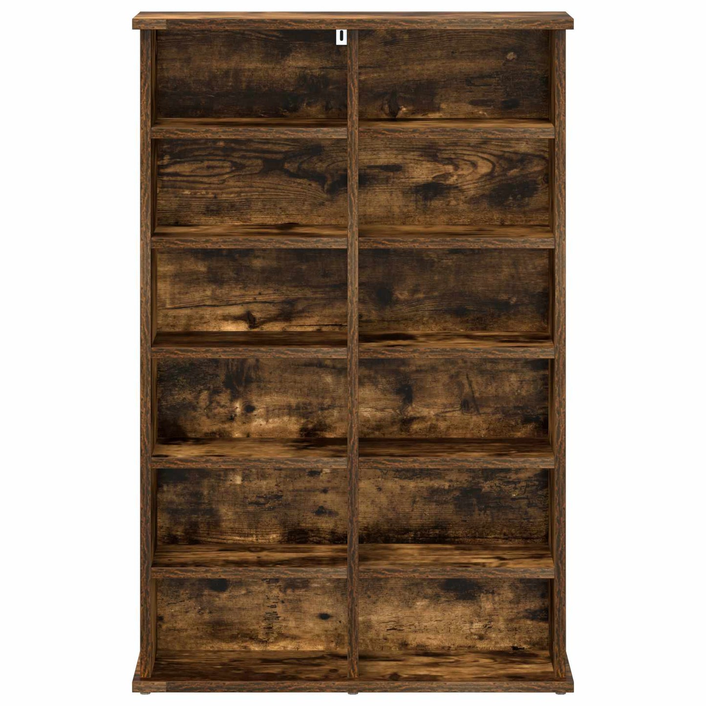 CD Cabinet Smoked Oak 60 x 17 x 92 cm Engineered Wood