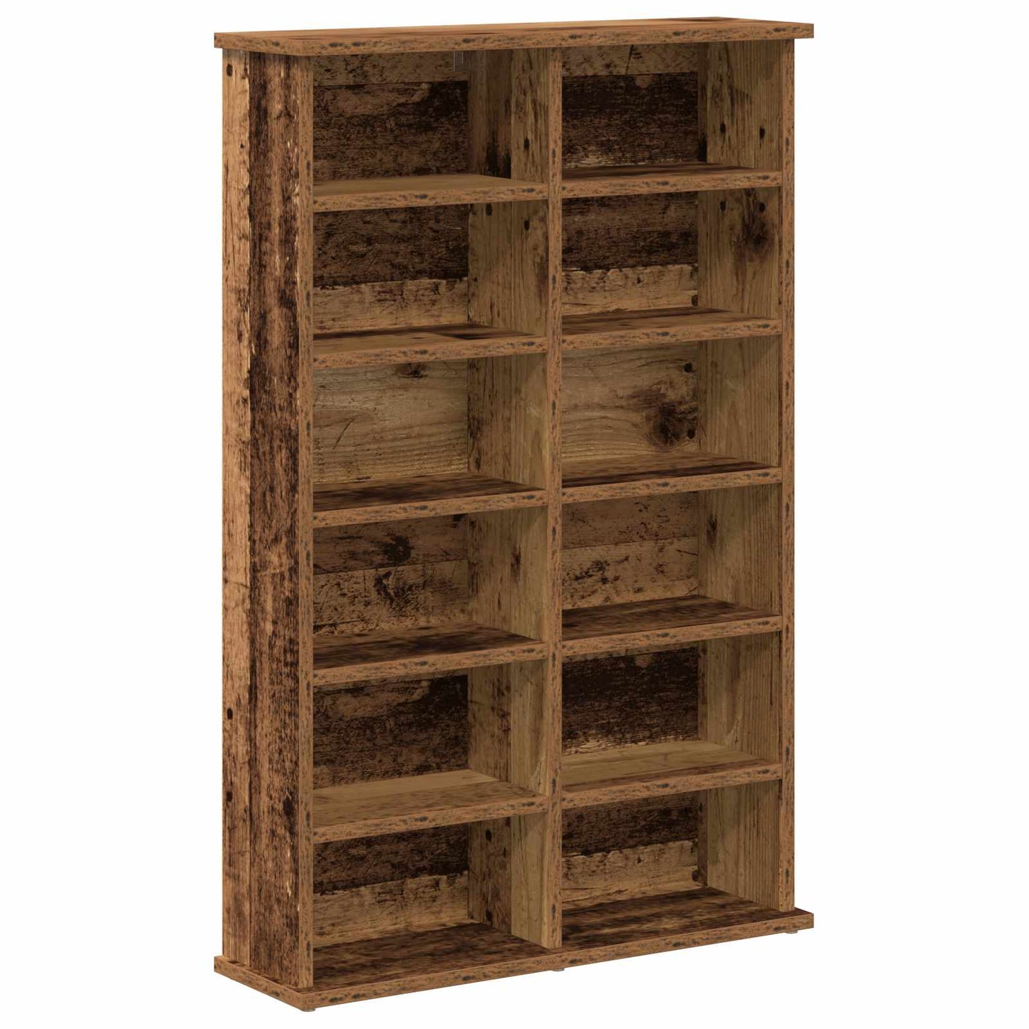 CD Cabinet Oak Wood 60 x 17 x 92 cm Engineered Wood