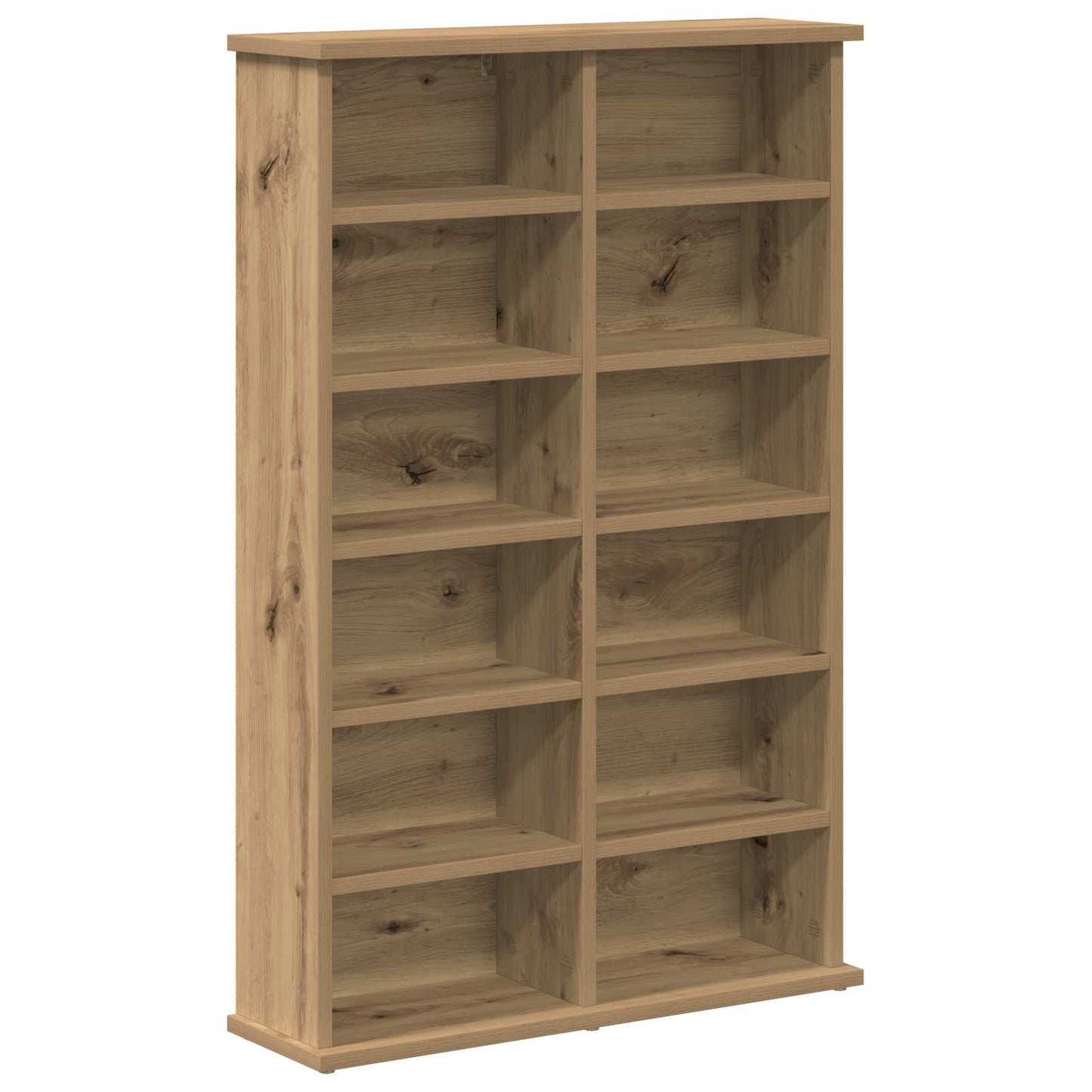 CD Cabinet 2 pcs Artisan Oak 60 x 17 x 92 cm Engineered Wood