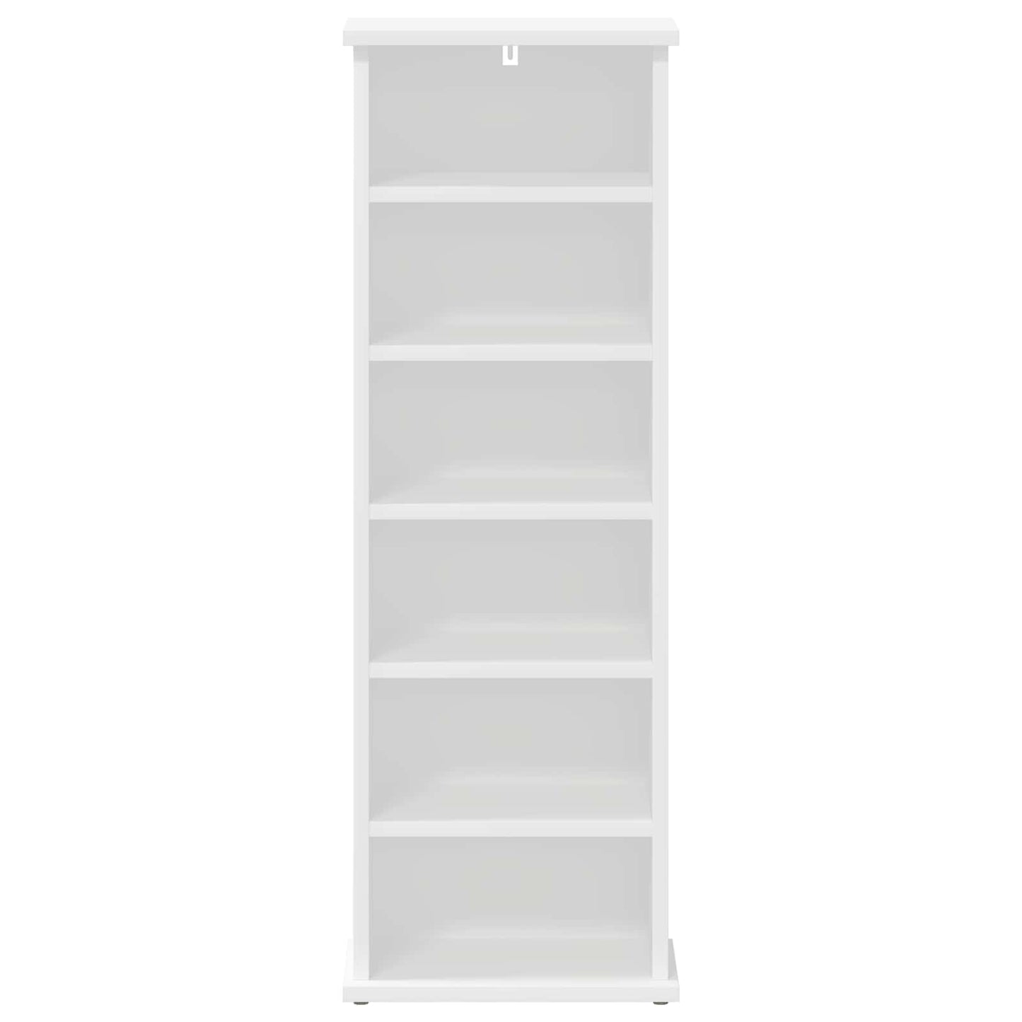 CD Cabinet White 32 x 17 x 92 cm Engineered Wood