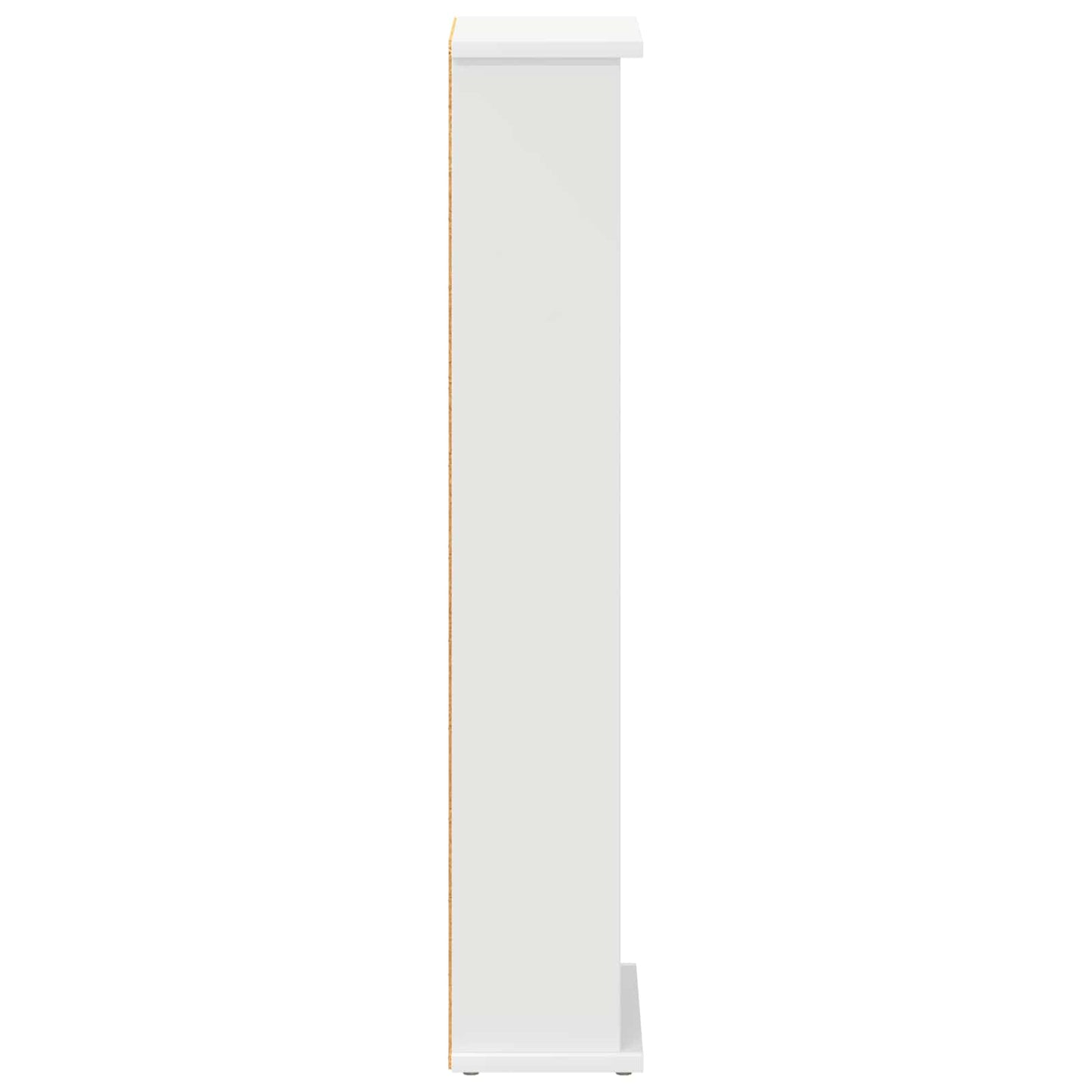 CD Cabinet White 32 x 17 x 92 cm Engineered Wood