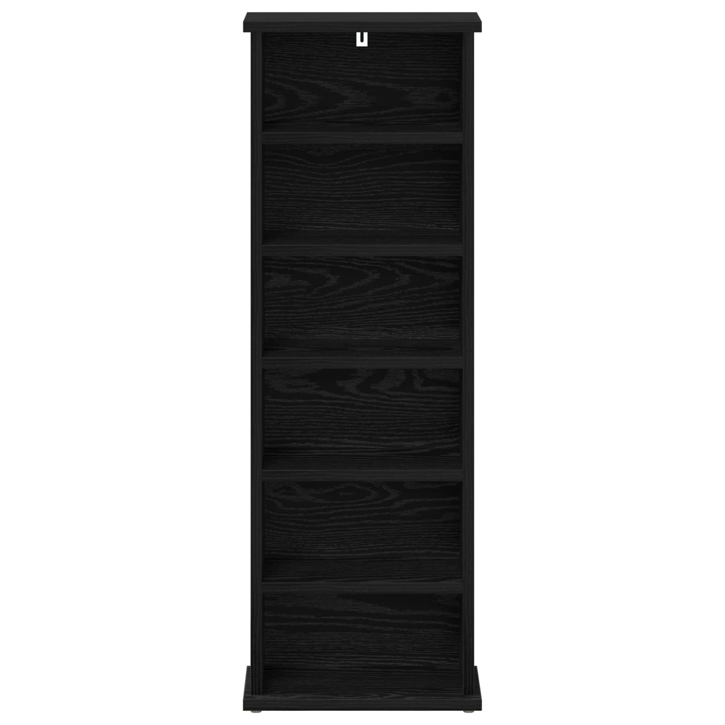 CD Cabinet Black Oak 32 x 17 x 92 cm Engineered Wood