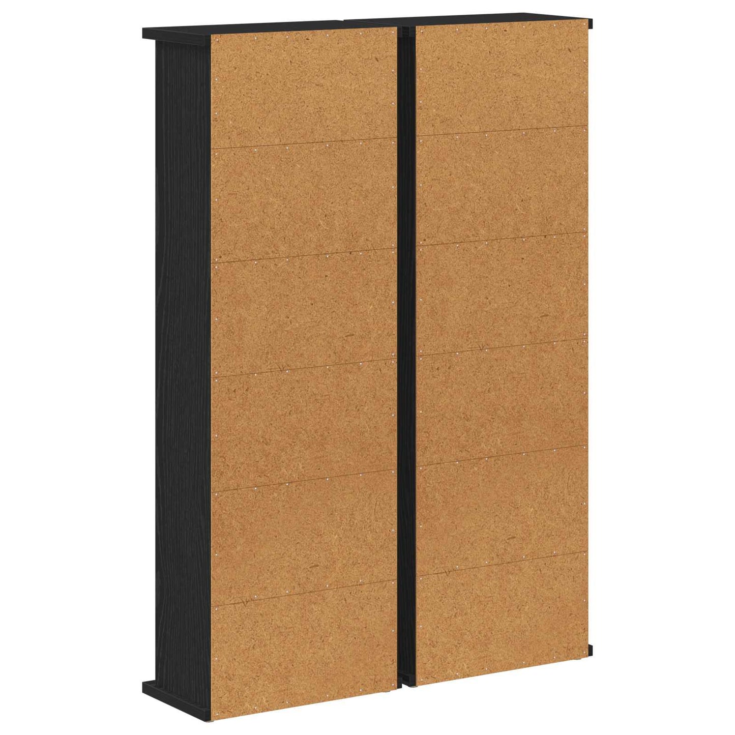 CD Cabinet 2 pcs Black Oak 32 x 17 x 92 cm Engineered Wood
