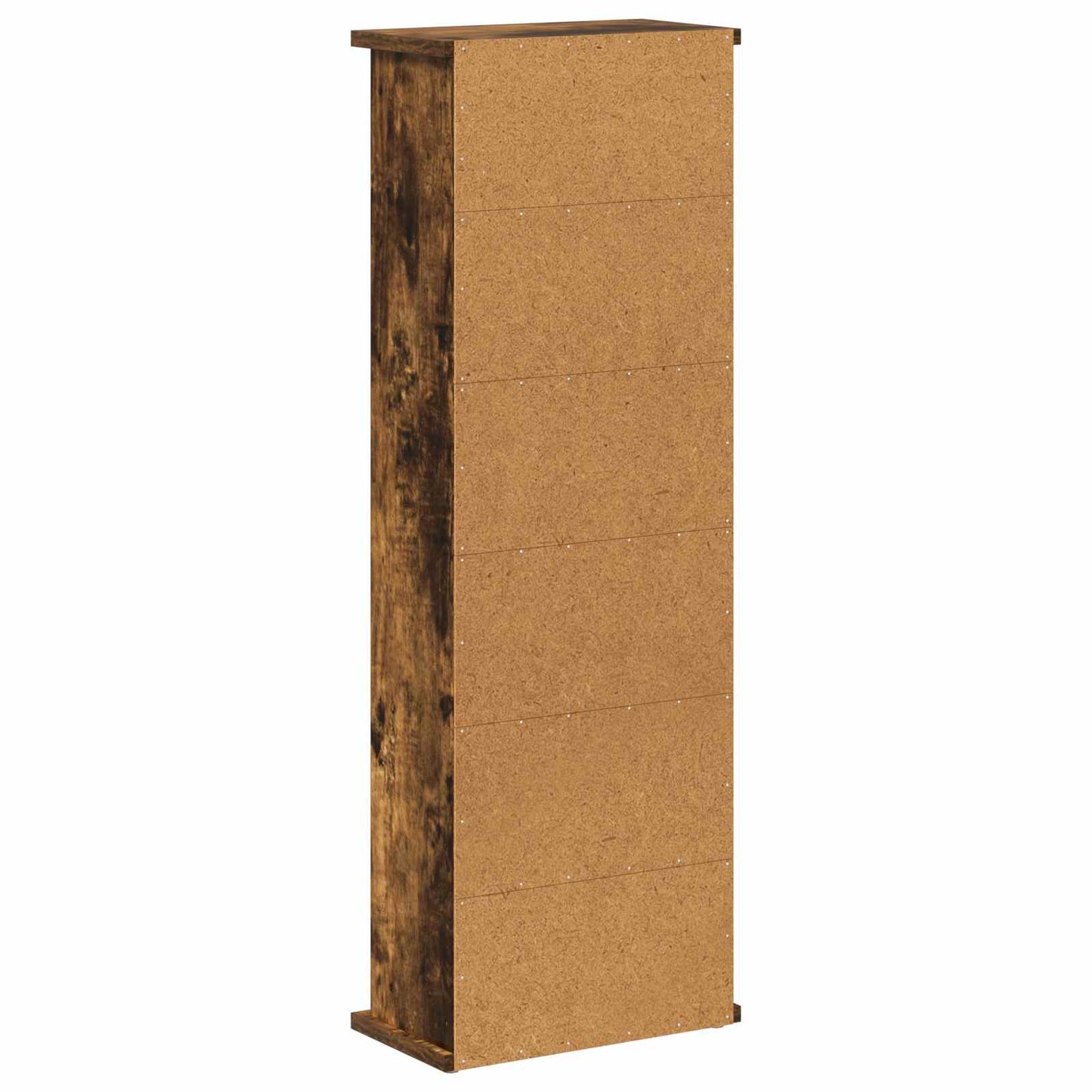 CD Cabinet Smoked Oak 32 x 17 x 92 cm Engineered Wood