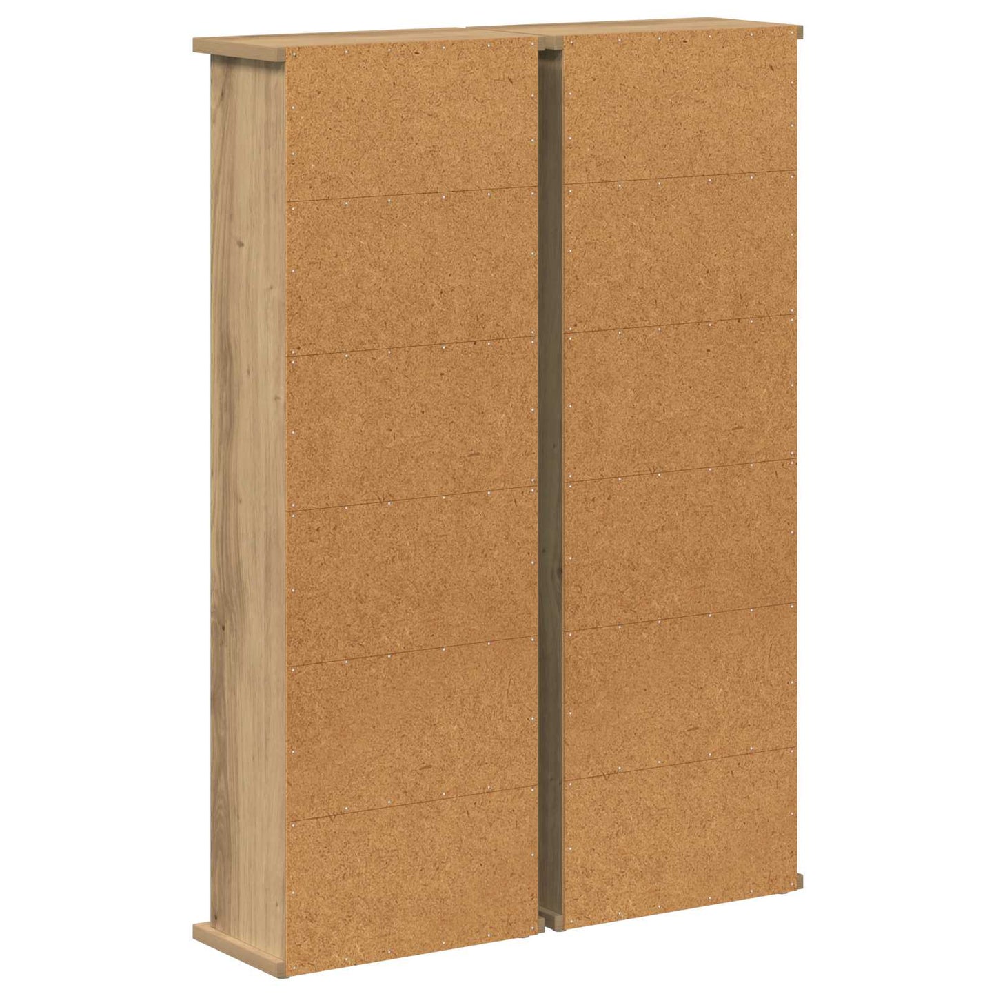 CD Cabinet 2 pcs Artisan Oak 32 x 17 x 92 cm Engineered Wood