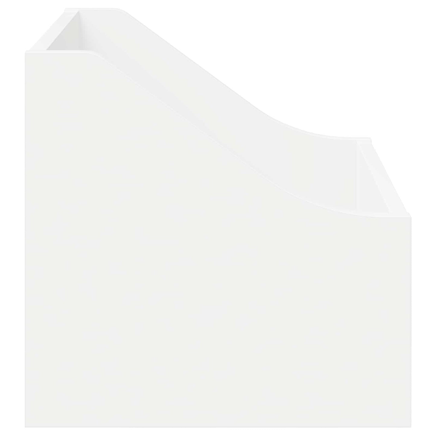 LP Record Box White 37 x 33 x 32 cm Engineered Wood
