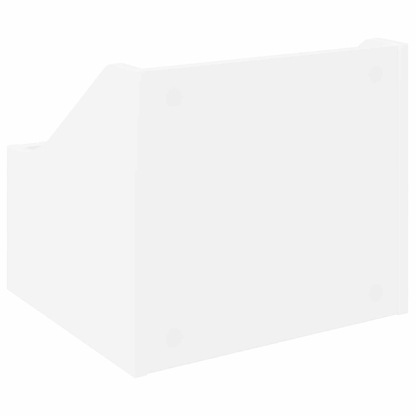LP Record Box 2 pcs White 37 x 33 x 32 cm Engineered Wood