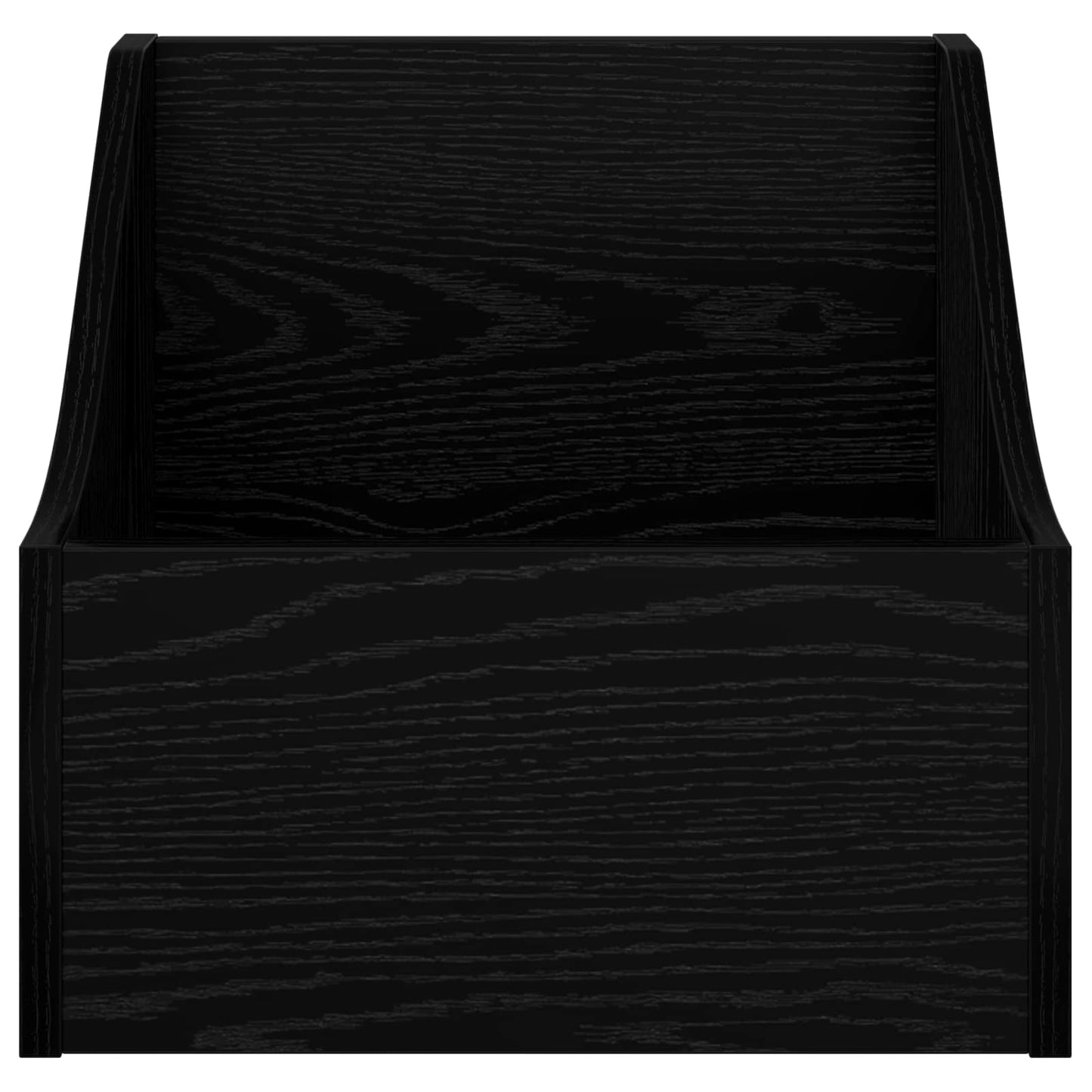 LP Record Box 2 pcs Black Oak 37 x 33 x 32 cm Engineered Wood