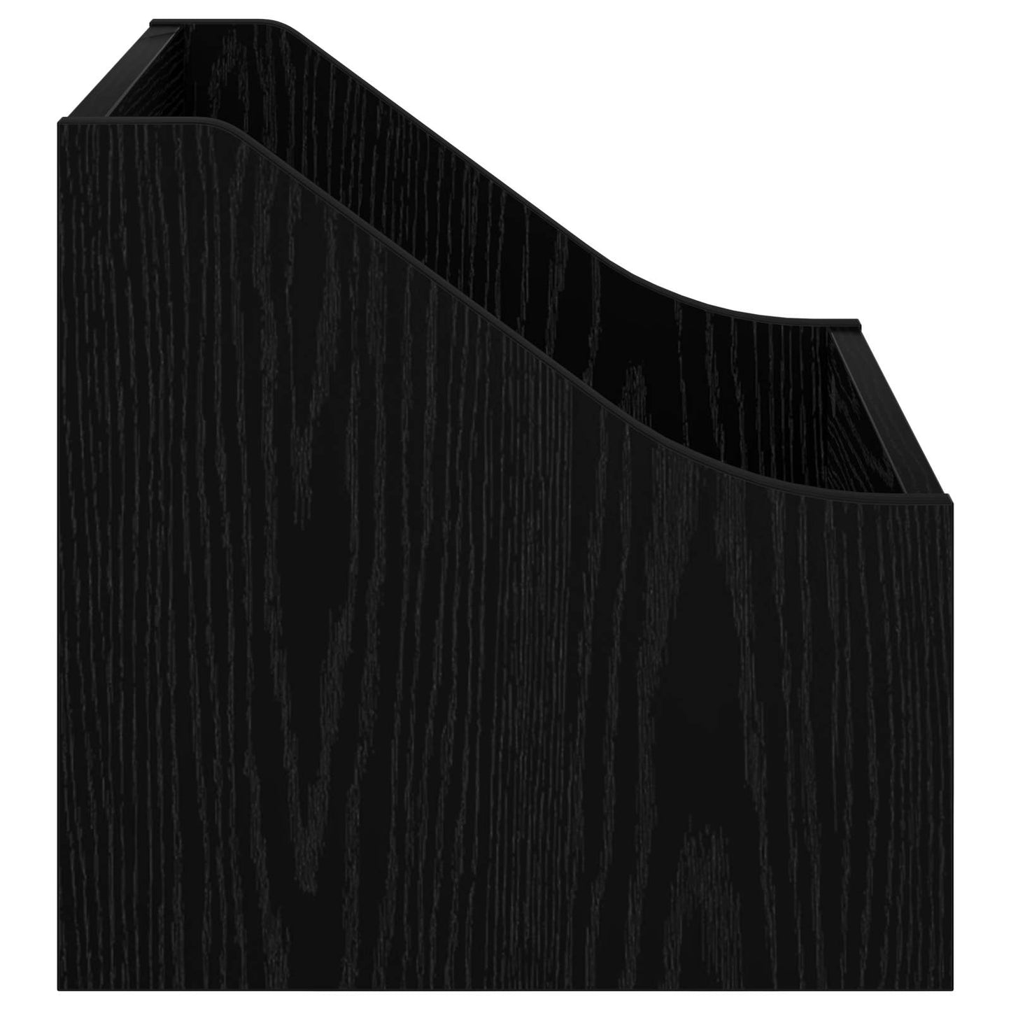 LP Record Box 2 pcs Black Oak 37 x 33 x 32 cm Engineered Wood