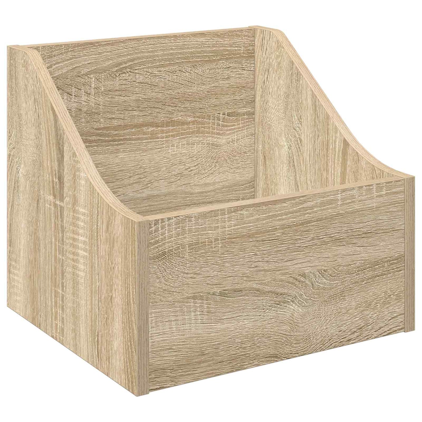 LP Record Box Sonoma Oak 37 x 33 x 32 cm Engineered Wood