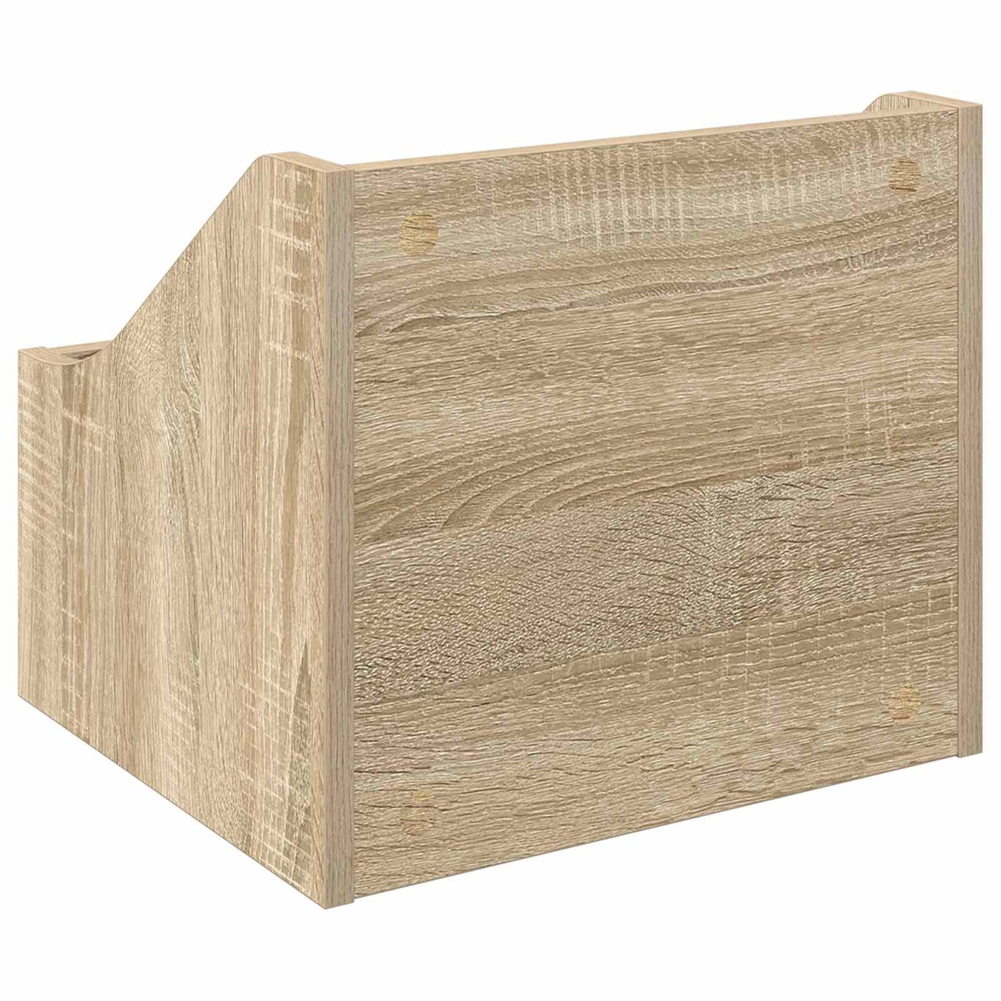 LP Record Box 2 pcs Sonoma Oak 37 x 33 x 32 cm Engineered Wood