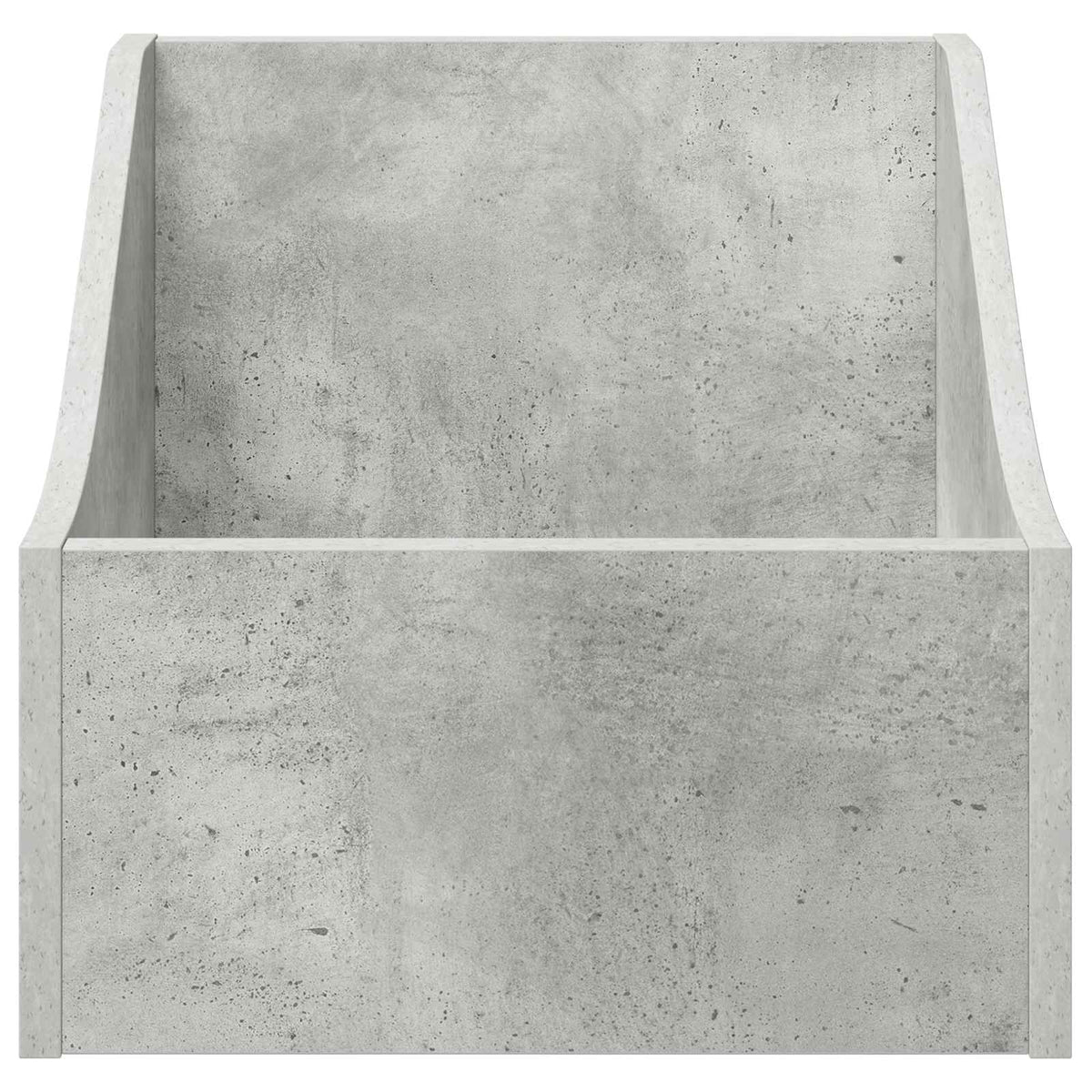 LP Record Box Concrete Grey 37 x 33 x 32 cm Engineered Wood