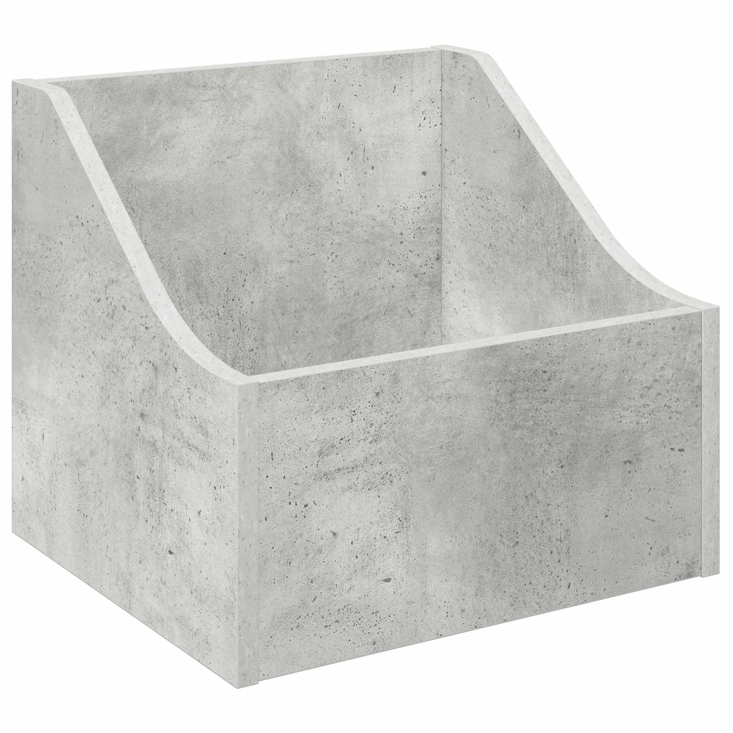 LP Record Box 2 pcs Concrete Grey 37 x 33 x 32 cm