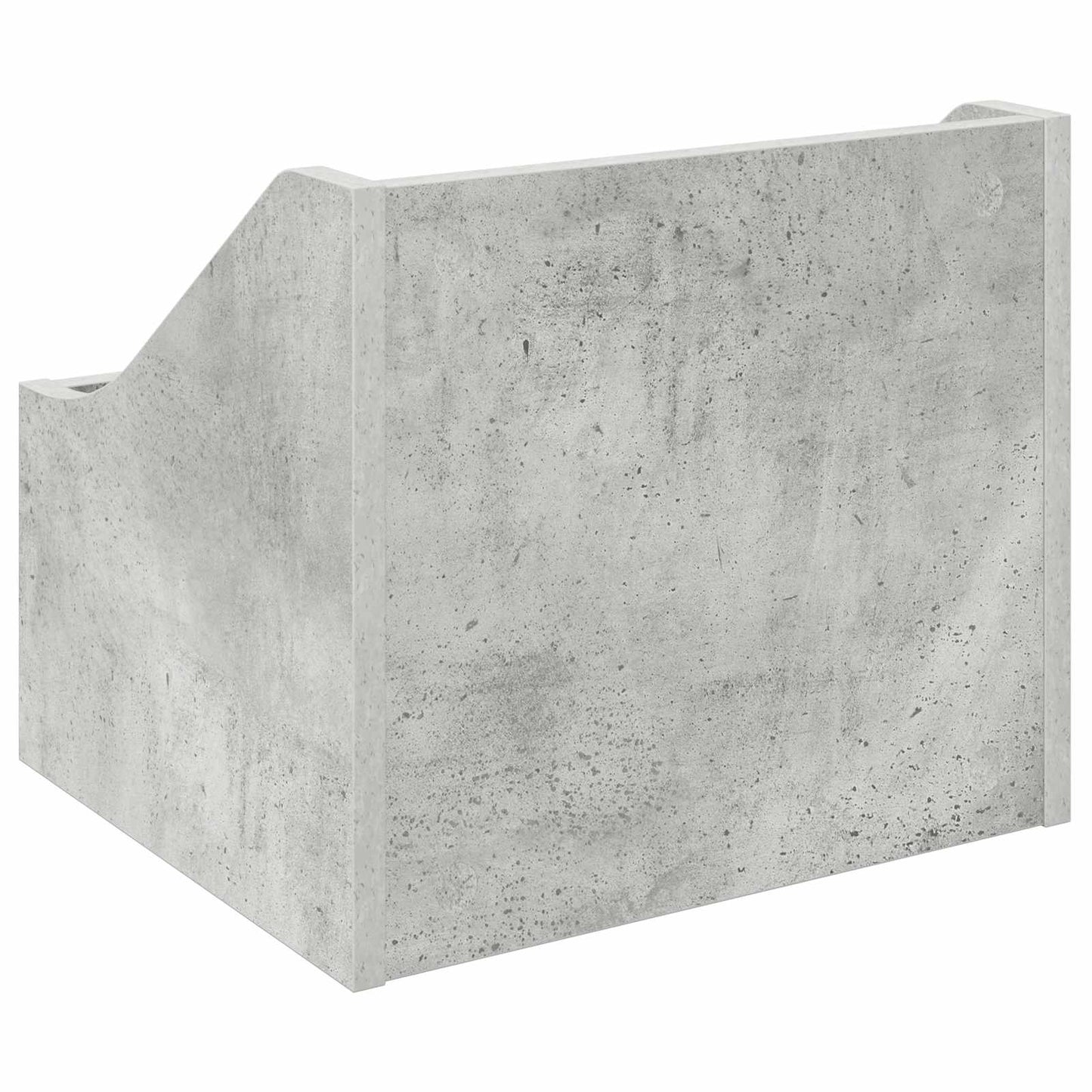 LP Record Box 2 pcs Concrete Grey 37 x 33 x 32 cm