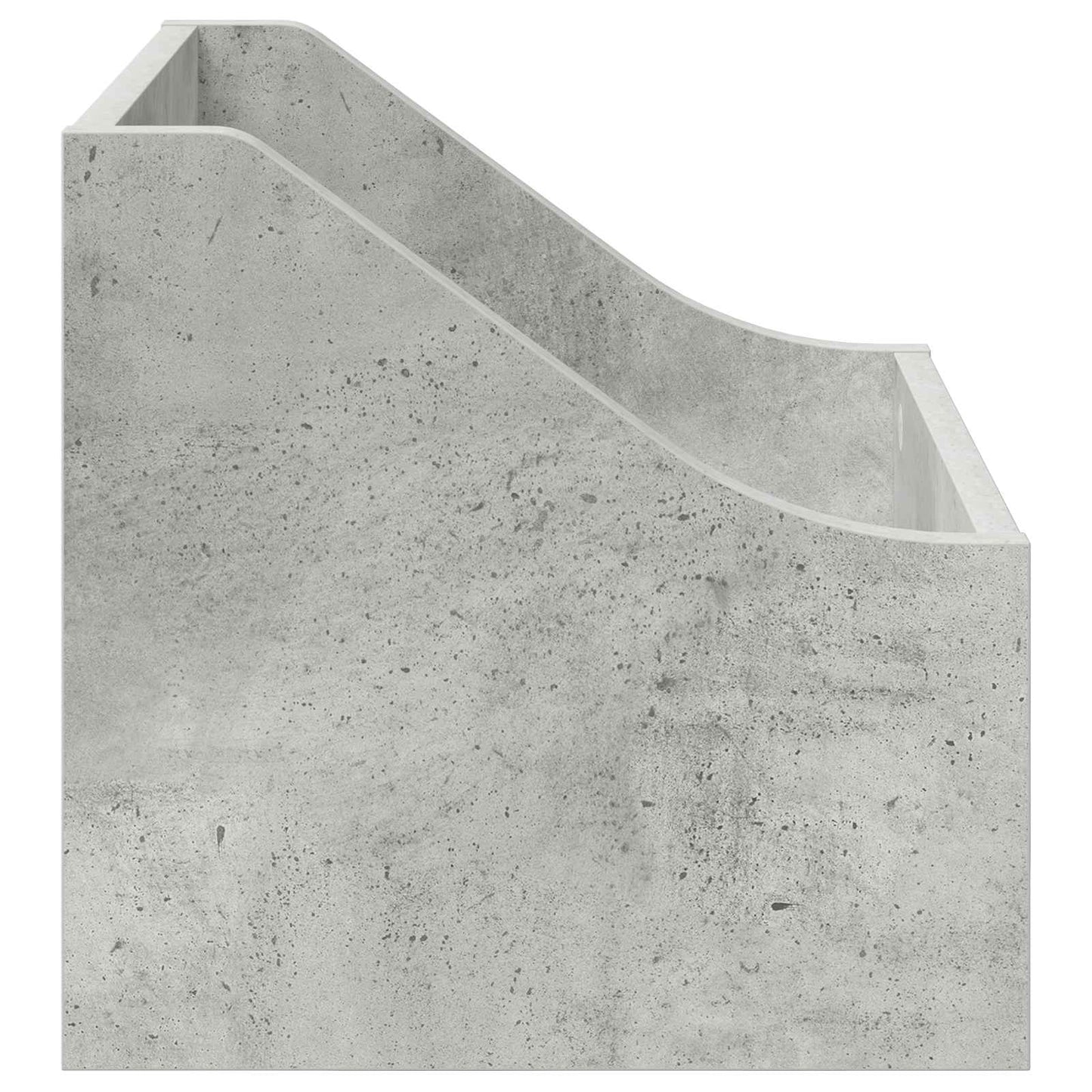 LP Record Box 2 pcs Concrete Grey 37 x 33 x 32 cm