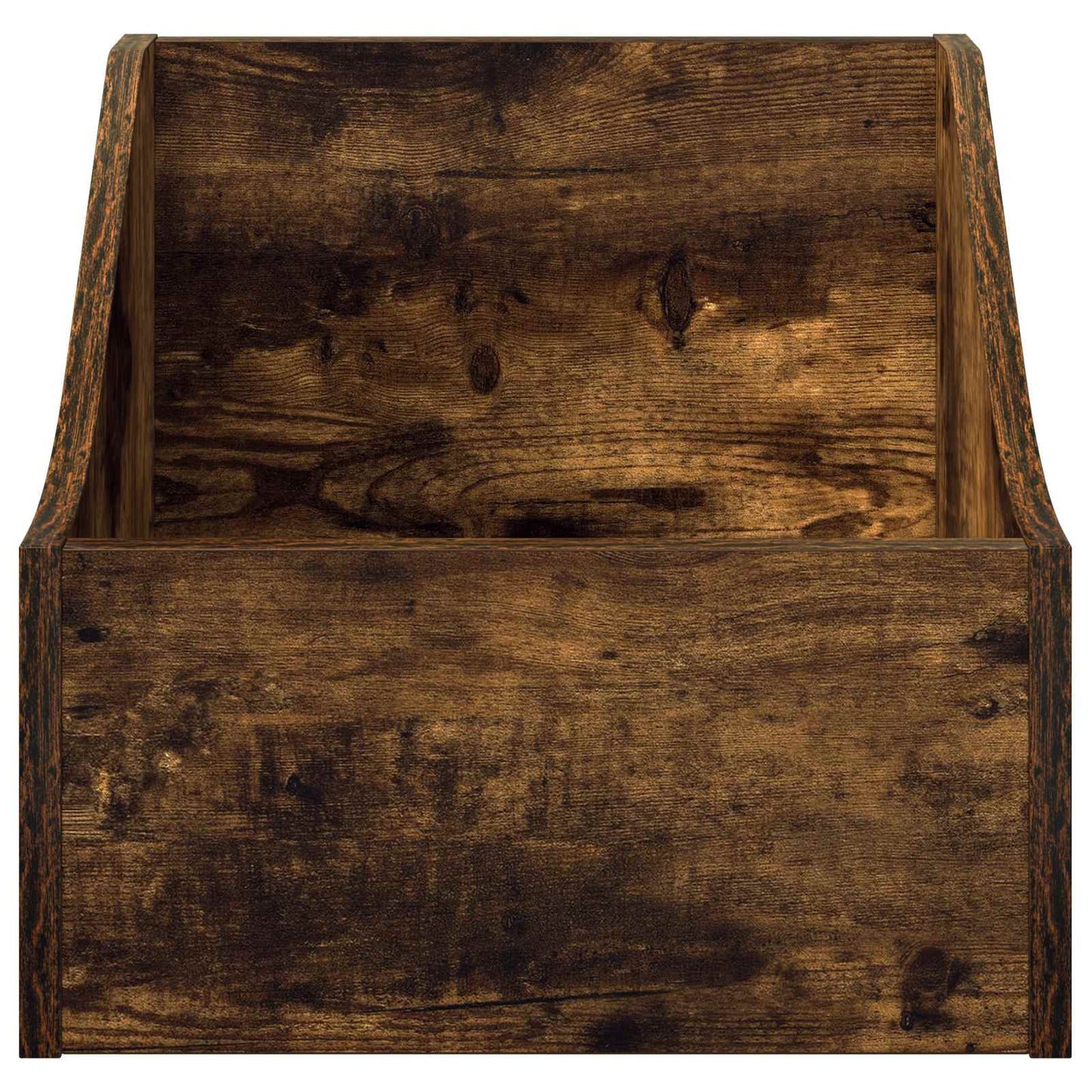 LP Record Box 2 pcs Smoked Oak 37 x 33 x 32 cm Engineered Wood