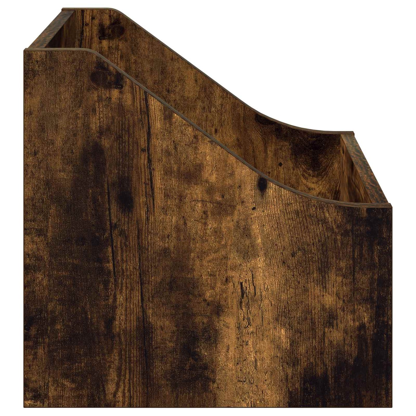 LP Record Box 2 pcs Smoked Oak 37 x 33 x 32 cm Engineered Wood