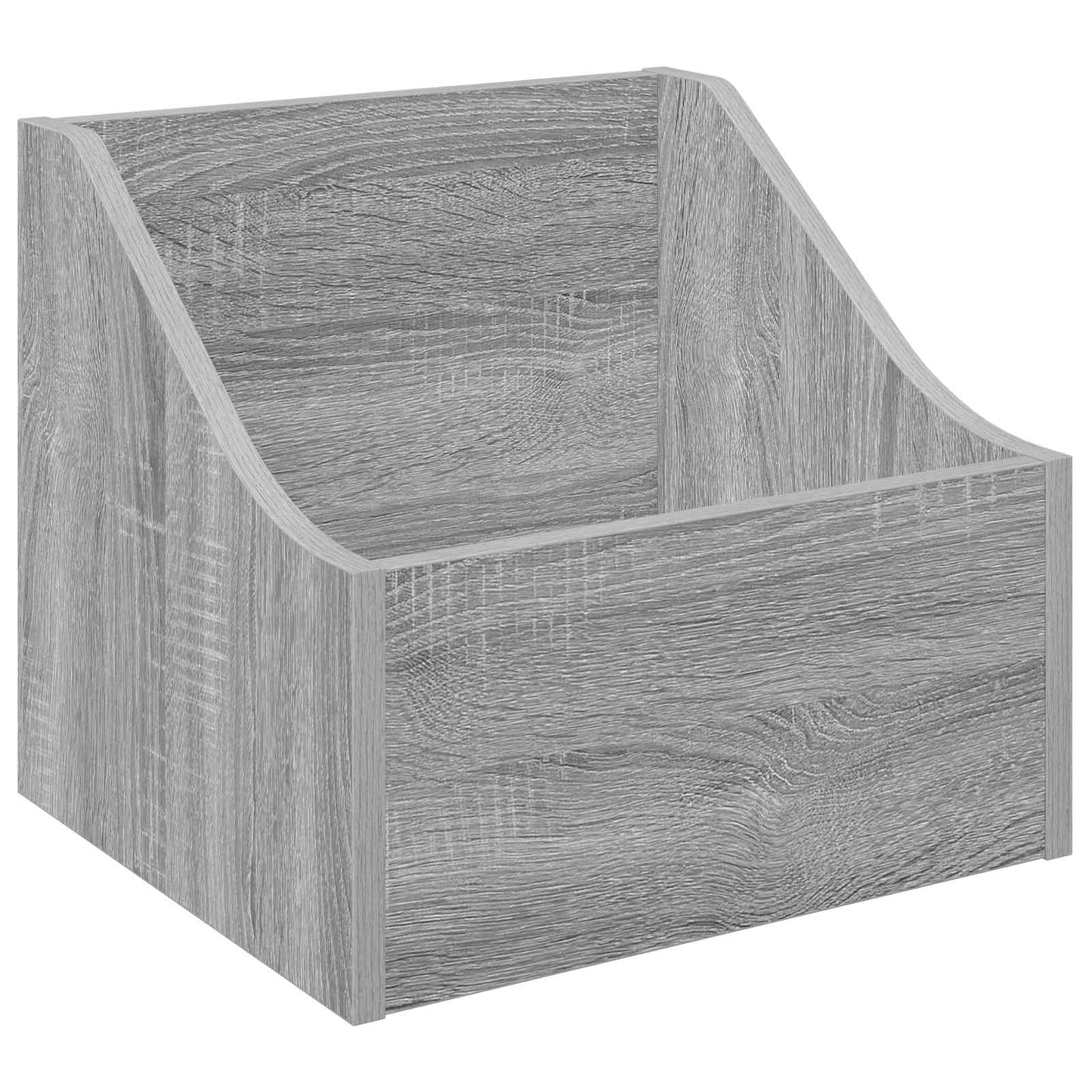LP Record Box 2 pcs Grey Sonoma 37 x 33 x 32 cm Engineered Wood