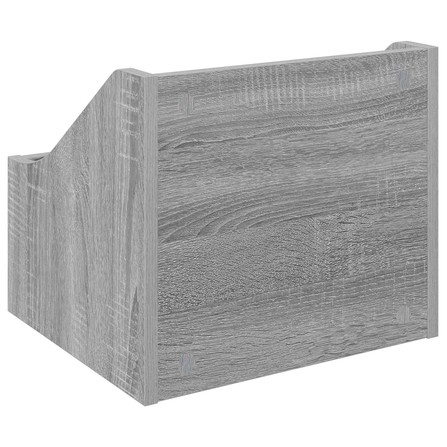 LP Record Box 2 pcs Grey Sonoma 37 x 33 x 32 cm Engineered Wood