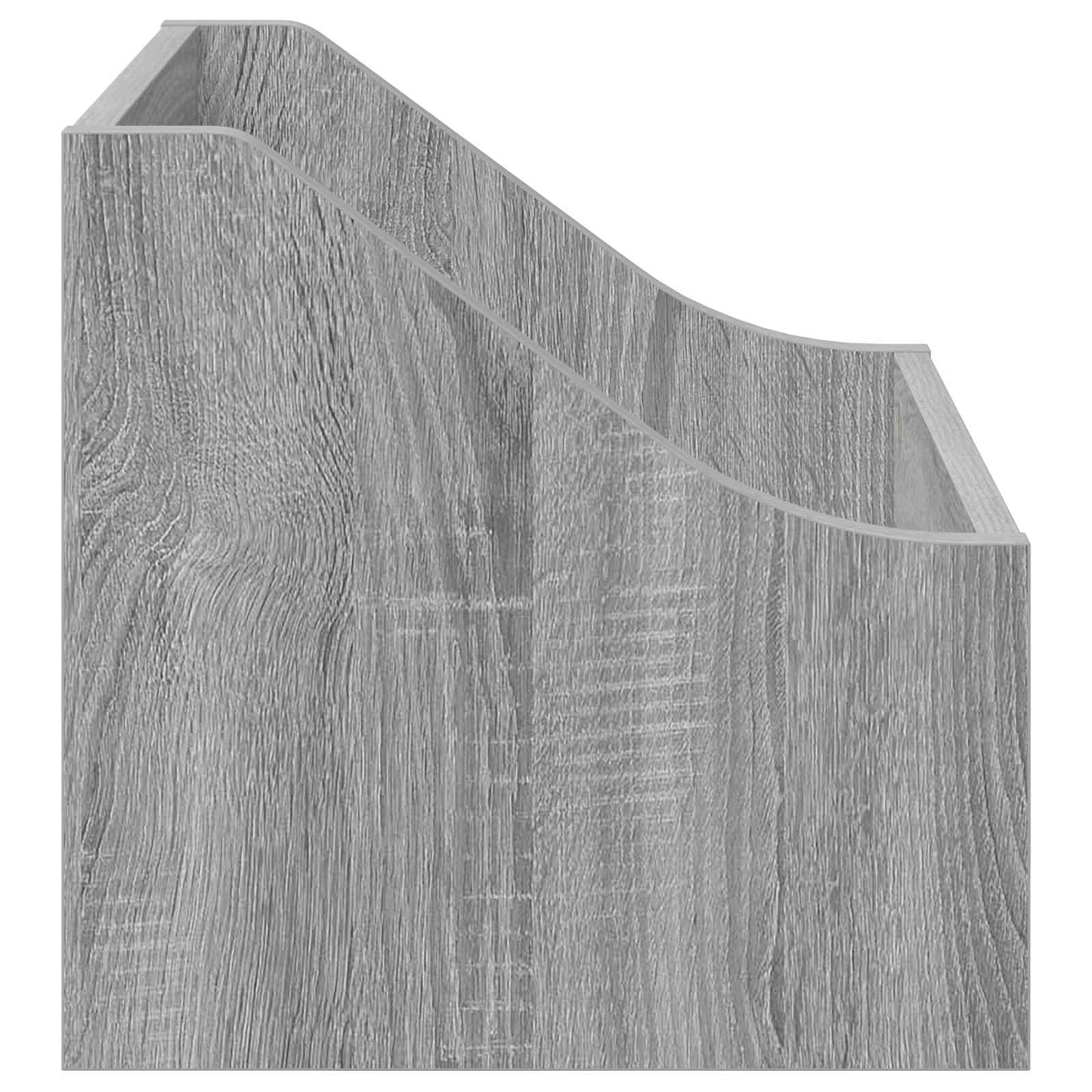 LP Record Box 2 pcs Grey Sonoma 37 x 33 x 32 cm Engineered Wood