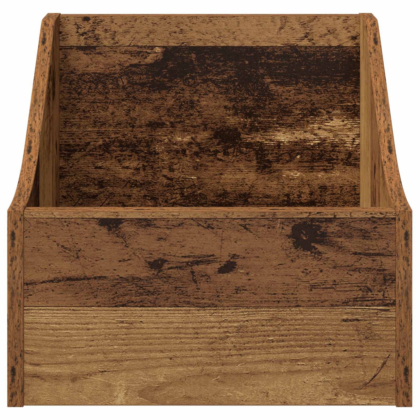 LP Record Box 2 pcs Oak Wood 37 x 33 x 32 cm Engineered Wood