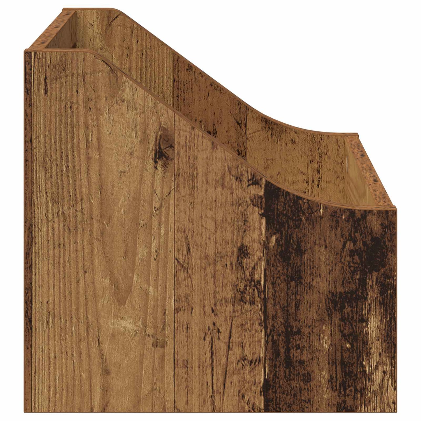LP Record Box 2 pcs Oak Wood 37 x 33 x 32 cm Engineered Wood
