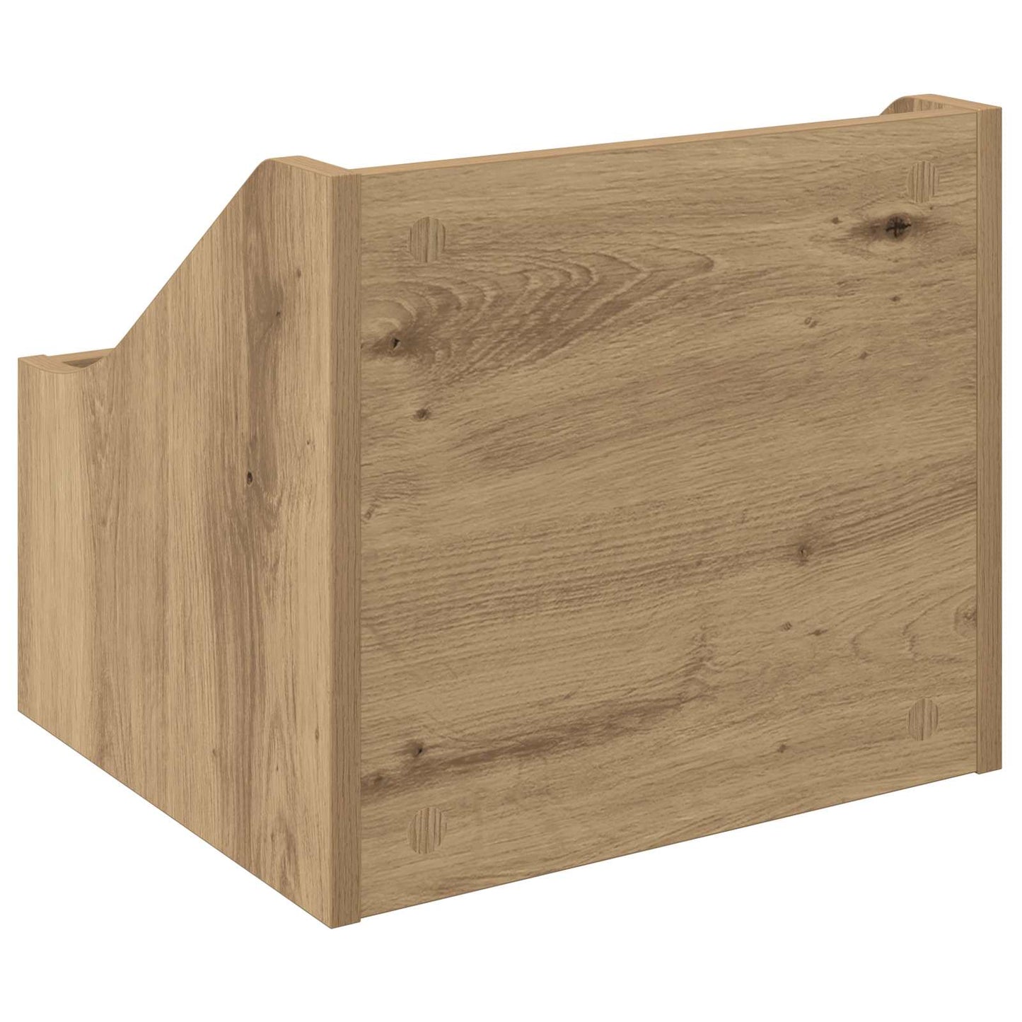 LP Record Box Artisan Oak 37 x 33 x 32 cm Engineered Wood
