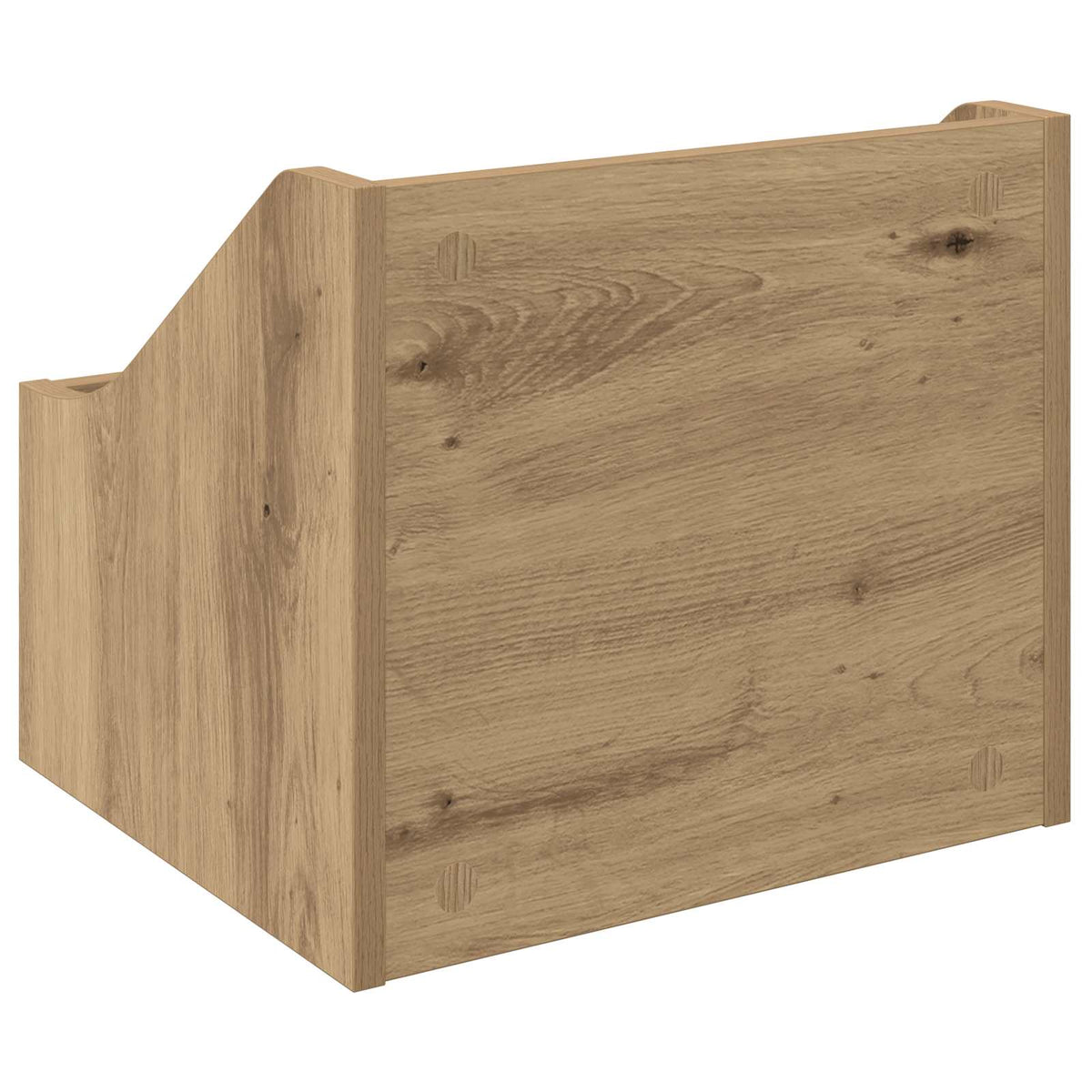 LP Record Box 2 pcs Artisan Oak 37 x 33 x 32 cm Engineered Wood