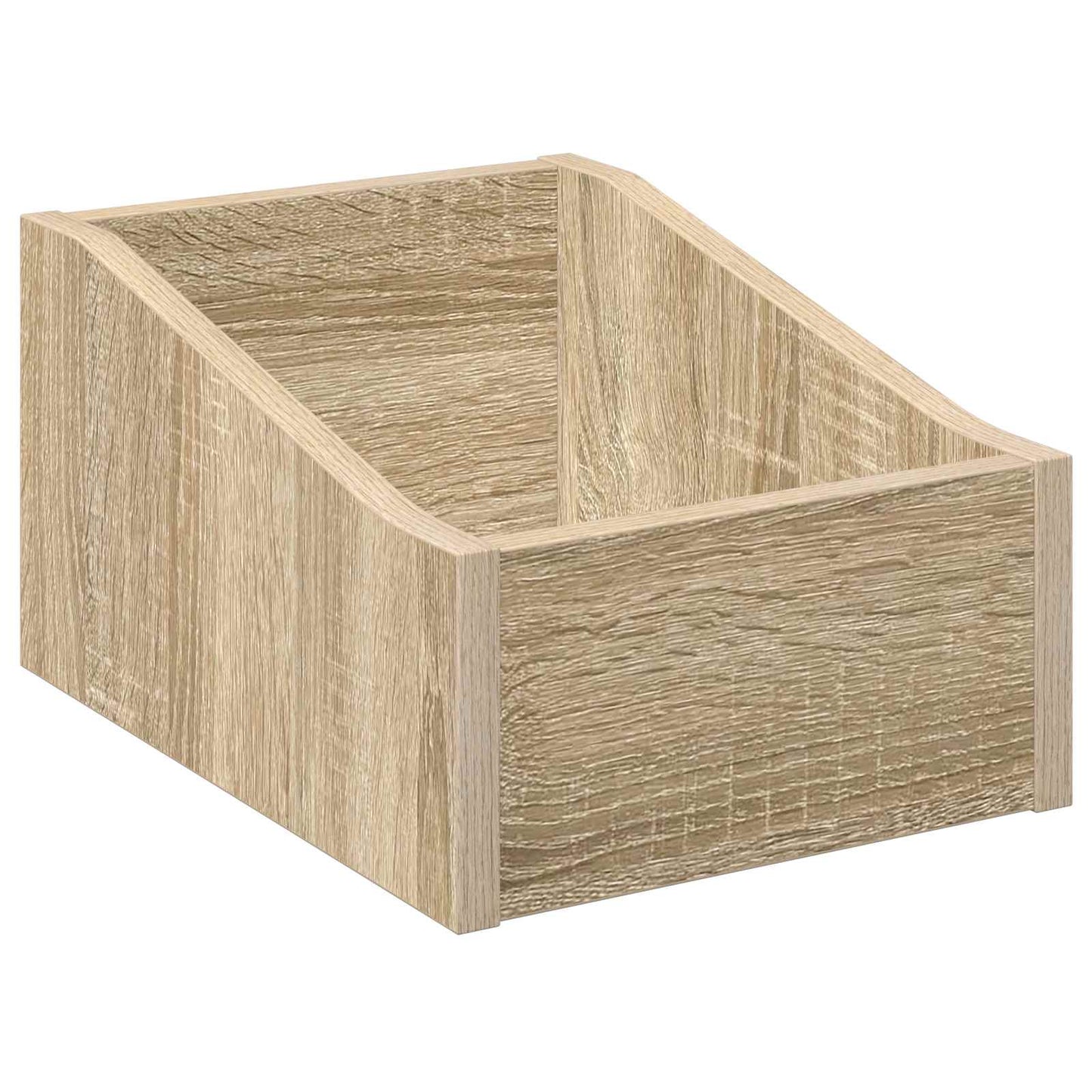 LP Record Box 2 pcs Sonoma Oak 23 x 33 x 16 cm Engineered Wood