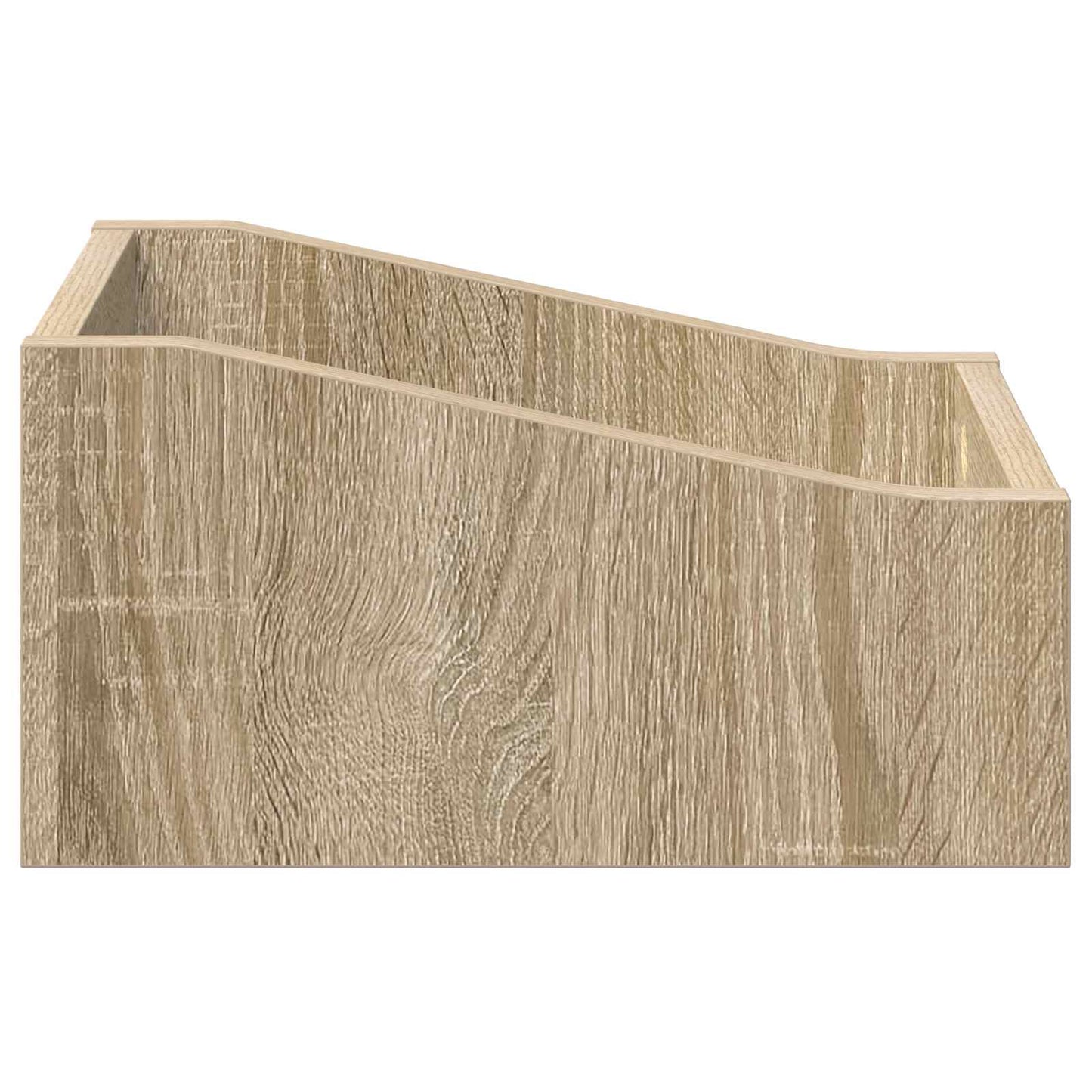 LP Record Box 2 pcs Sonoma Oak 23 x 33 x 16 cm Engineered Wood