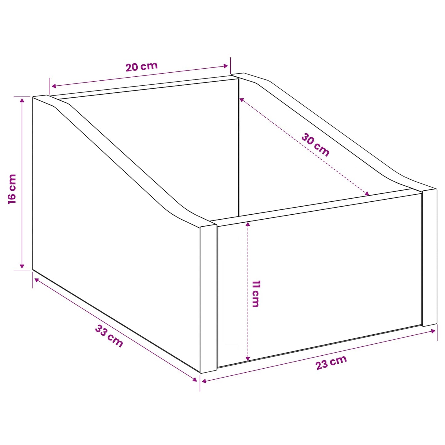 LP Record Box 2 pcs Sonoma Oak 23 x 33 x 16 cm Engineered Wood