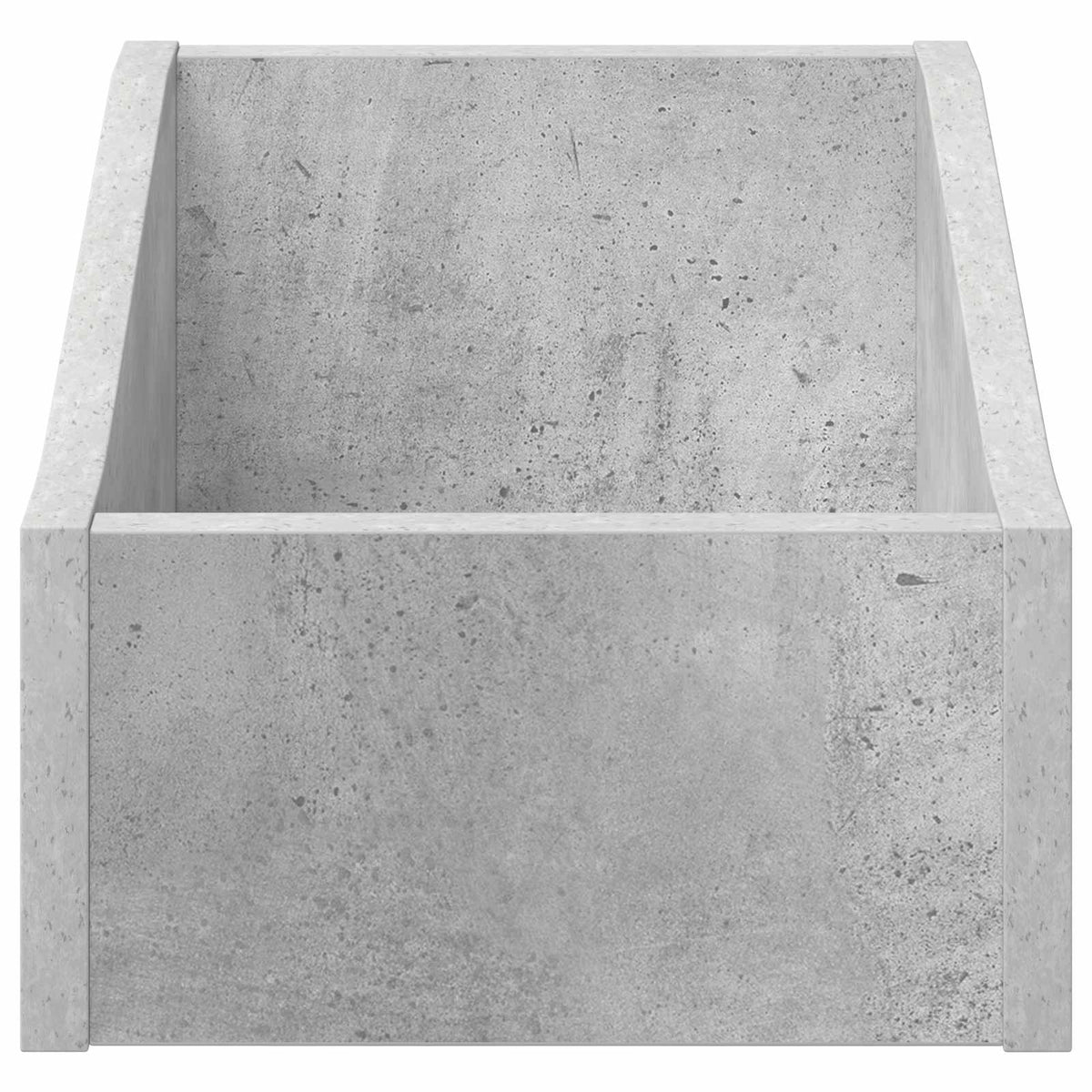 LP Record Box Concrete Grey 23 x 33 x 16 cm Engineered Wood