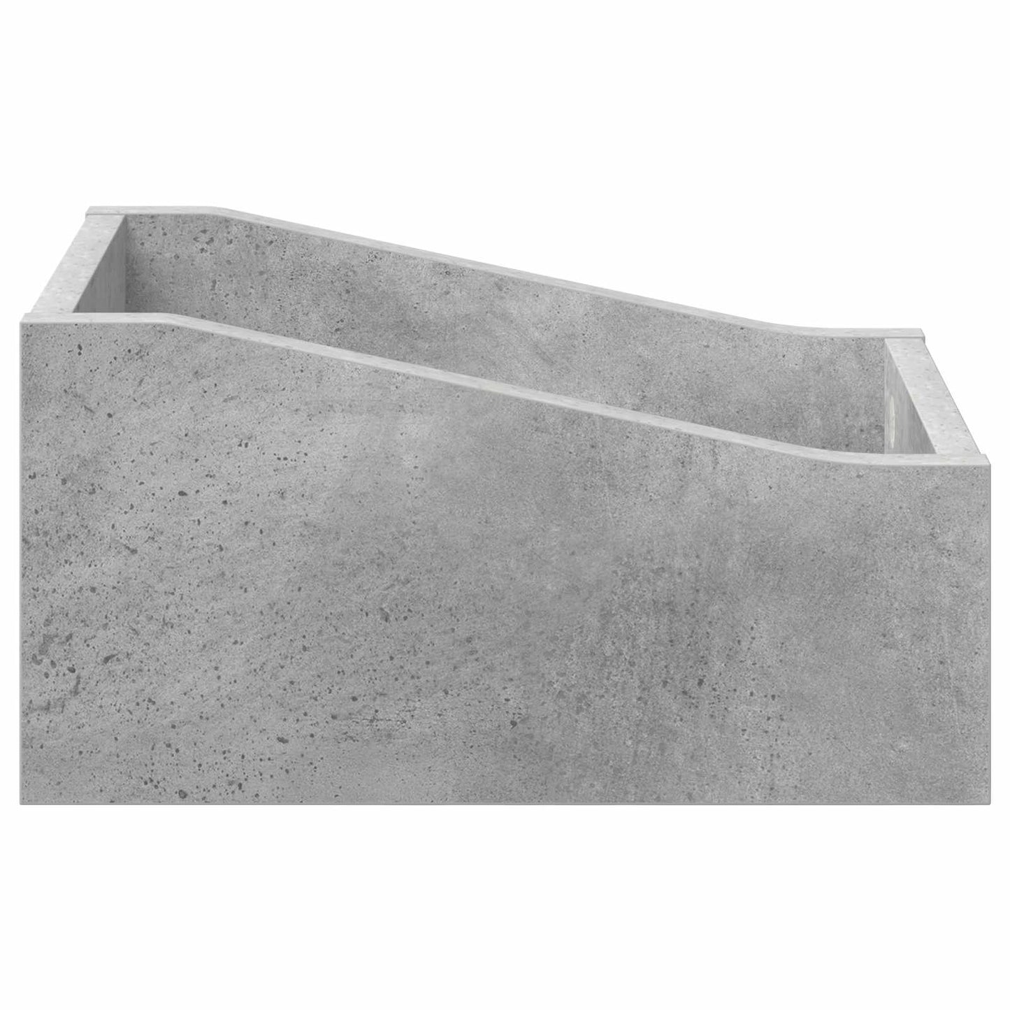 LP Record Box 2 pcs Concrete Grey 23 x 33 x 16 cm