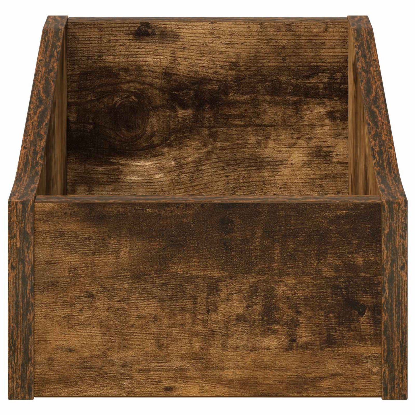LP Record Box 2 pcs Smoked Oak 23 x 33 x 16 cm Engineered Wood