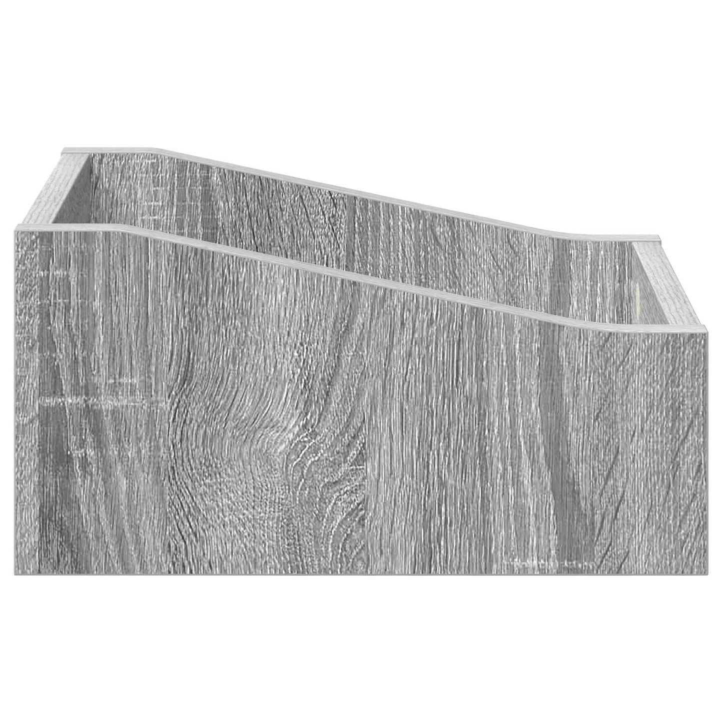 LP Record Box Grey Sonoma 23 x 33 x 16 cm Engineered Wood