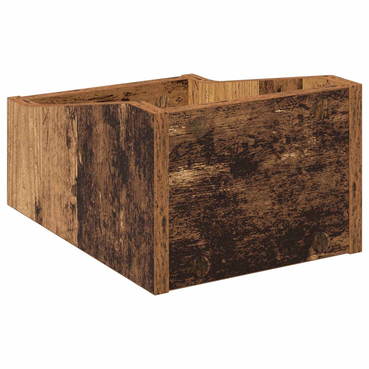 LP Record Box Oak Wood 23 x 33 x 16 cm Engineered Wood