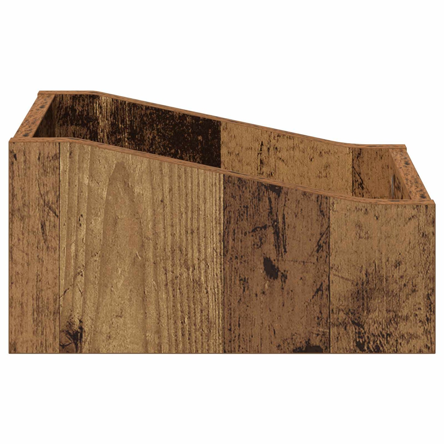 LP Record Box Oak Wood 23 x 33 x 16 cm Engineered Wood