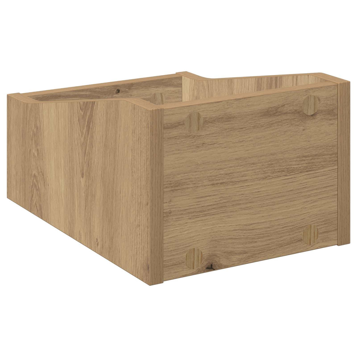 LP Record Box 2 pcs Artisan Oak 23 x 33 x 16 cm Engineered Wood