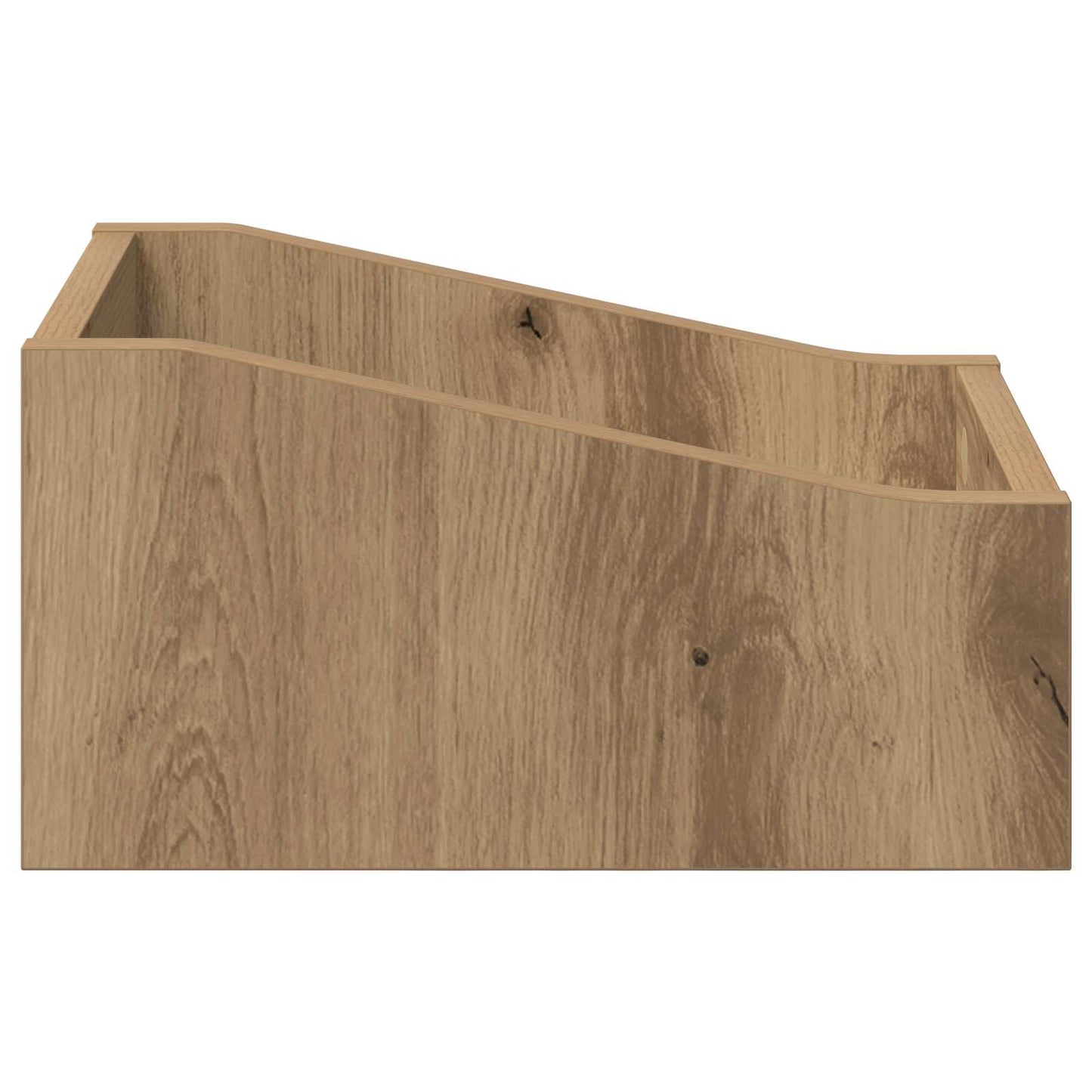 LP Record Box 2 pcs Artisan Oak 23 x 33 x 16 cm Engineered Wood