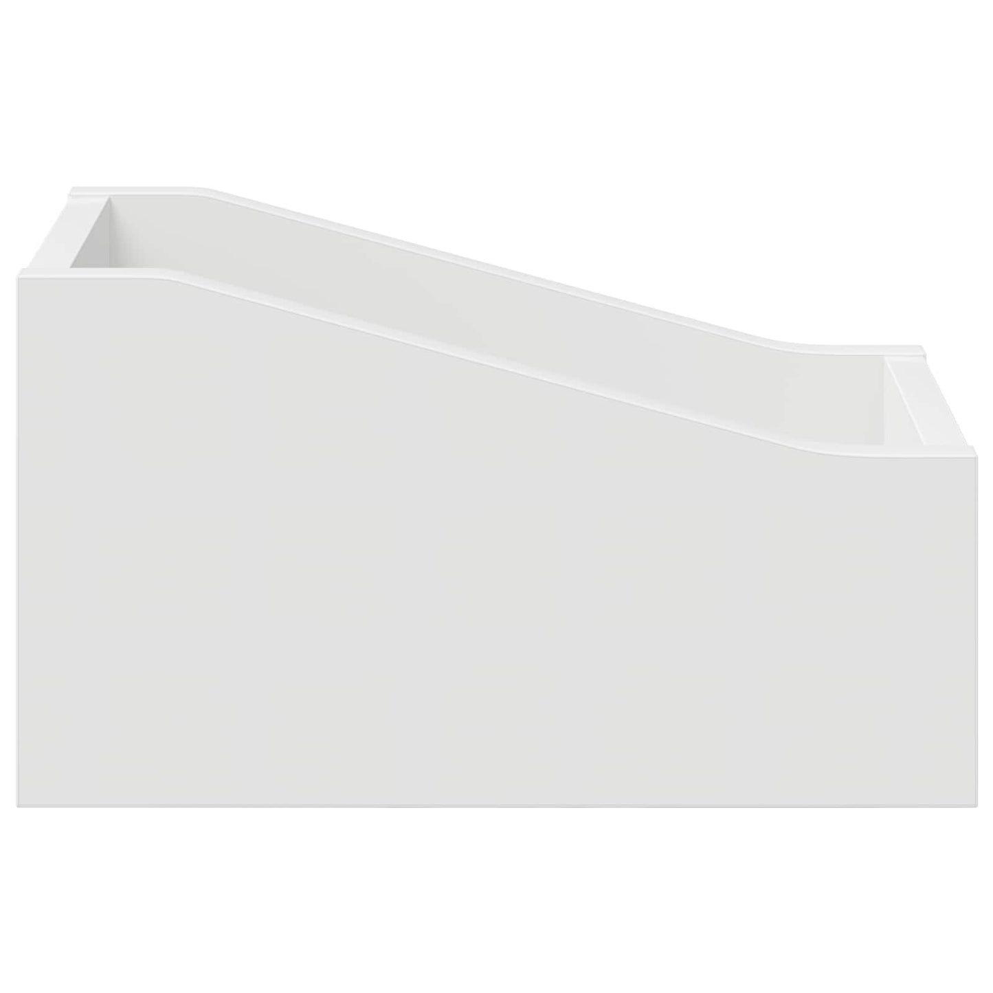 LP Record Box White 18 x 32 x 18 cm Engineered Wood