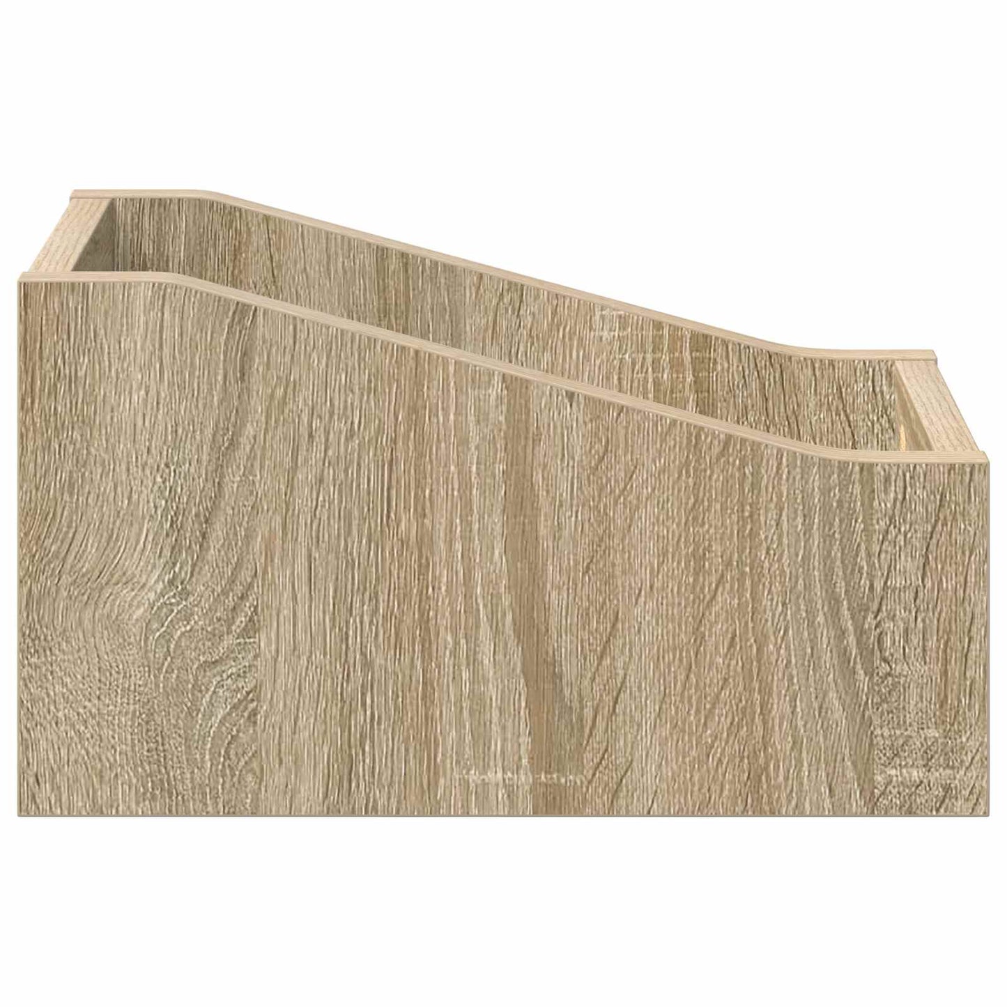 LP Record Box Sonoma Oak 18 x 32 x 18 cm Engineered Wood