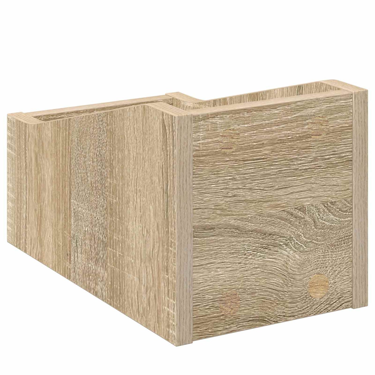 LP Record Box 2 pcs Sonoma Oak 18 x 32 x 18 cm Engineered Wood