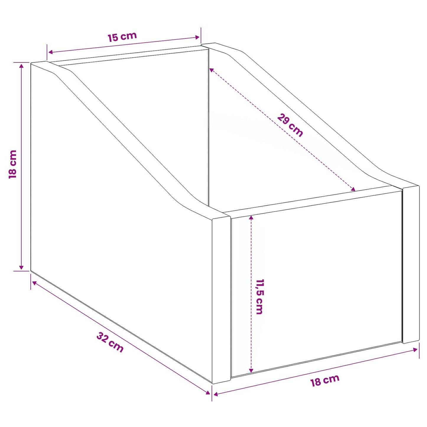 LP Record Box 2 pcs Sonoma Oak 18 x 32 x 18 cm Engineered Wood