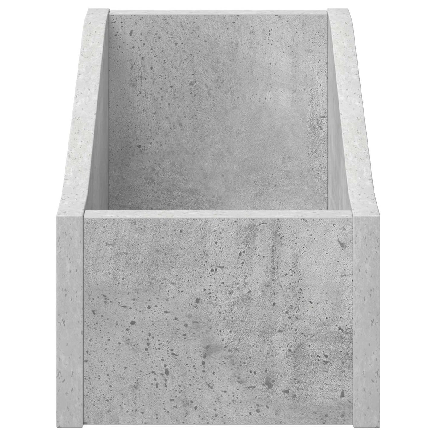 LP Record Box Concrete Grey 18 x 32 x 18 cm Engineered Wood