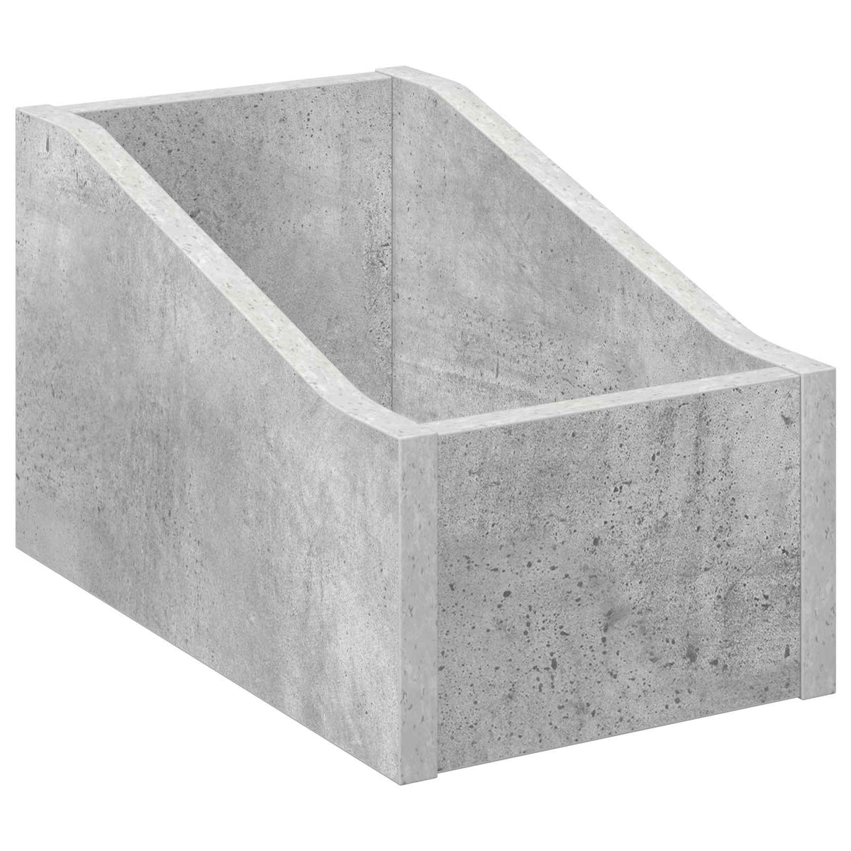 LP Record Box 2 pcs Concrete Grey 18 x 32 x 18 cm