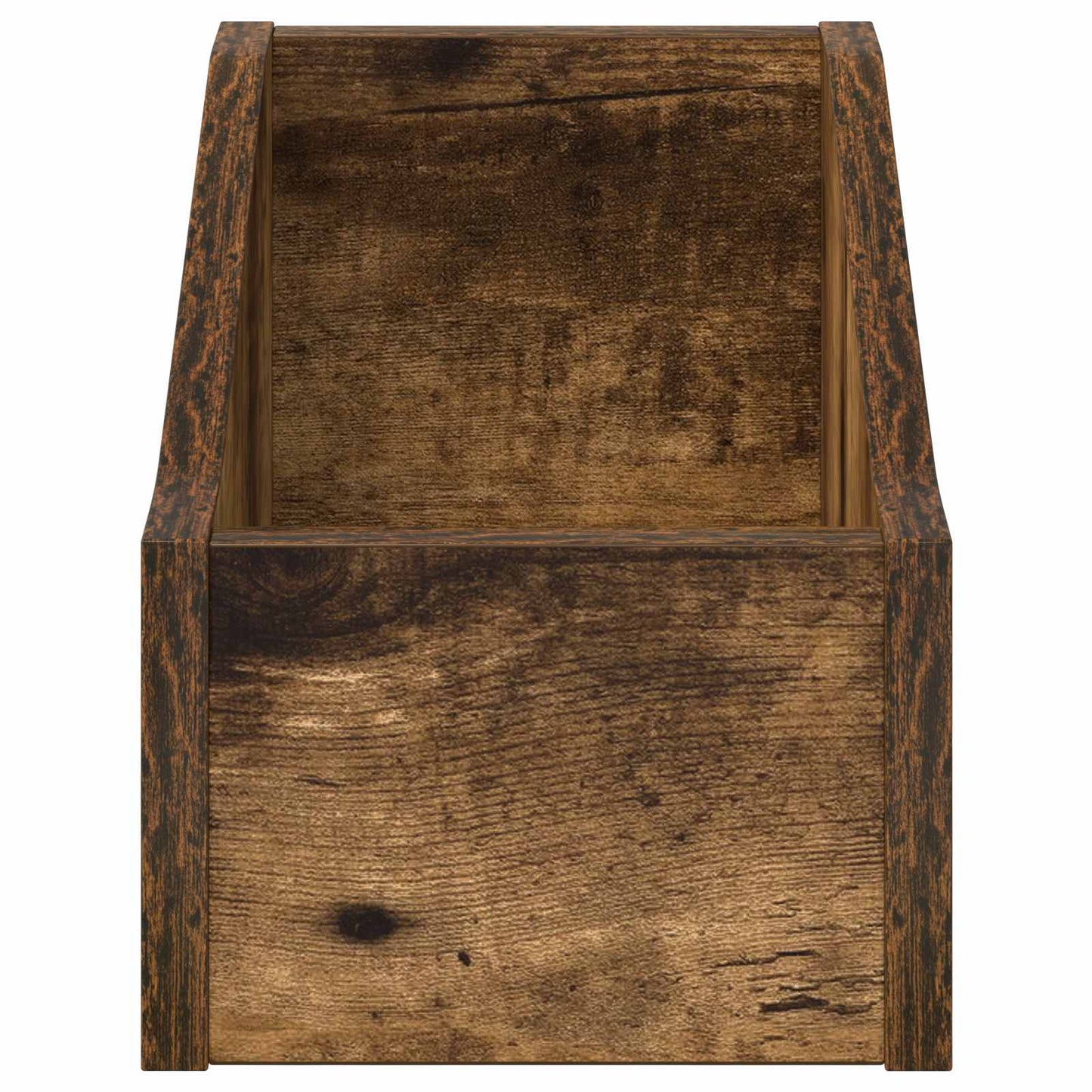 LP Record Box Smoked Oak 18 x 32 x 18 cm Engineered Wood