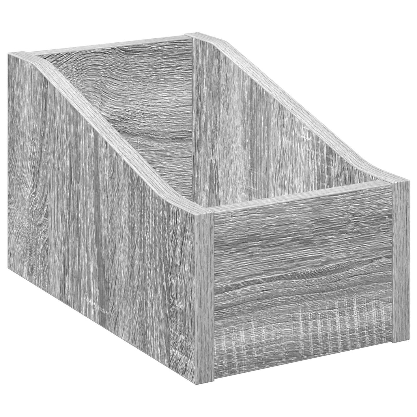 LP Record Box Grey Sonoma 18 x 32 x 18 cm Engineered Wood